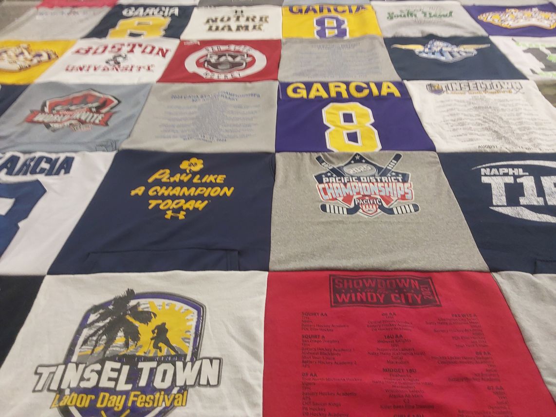 T-shirt quilt from boston university by leonila from CA