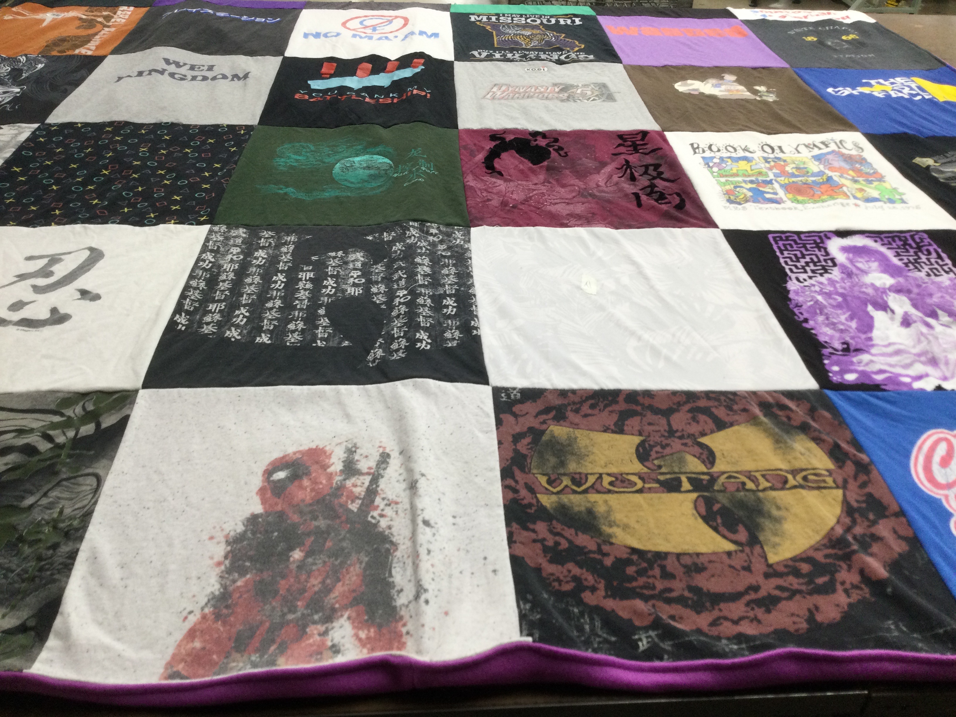 T-shirt quilt from university of missouri by Matt from MO