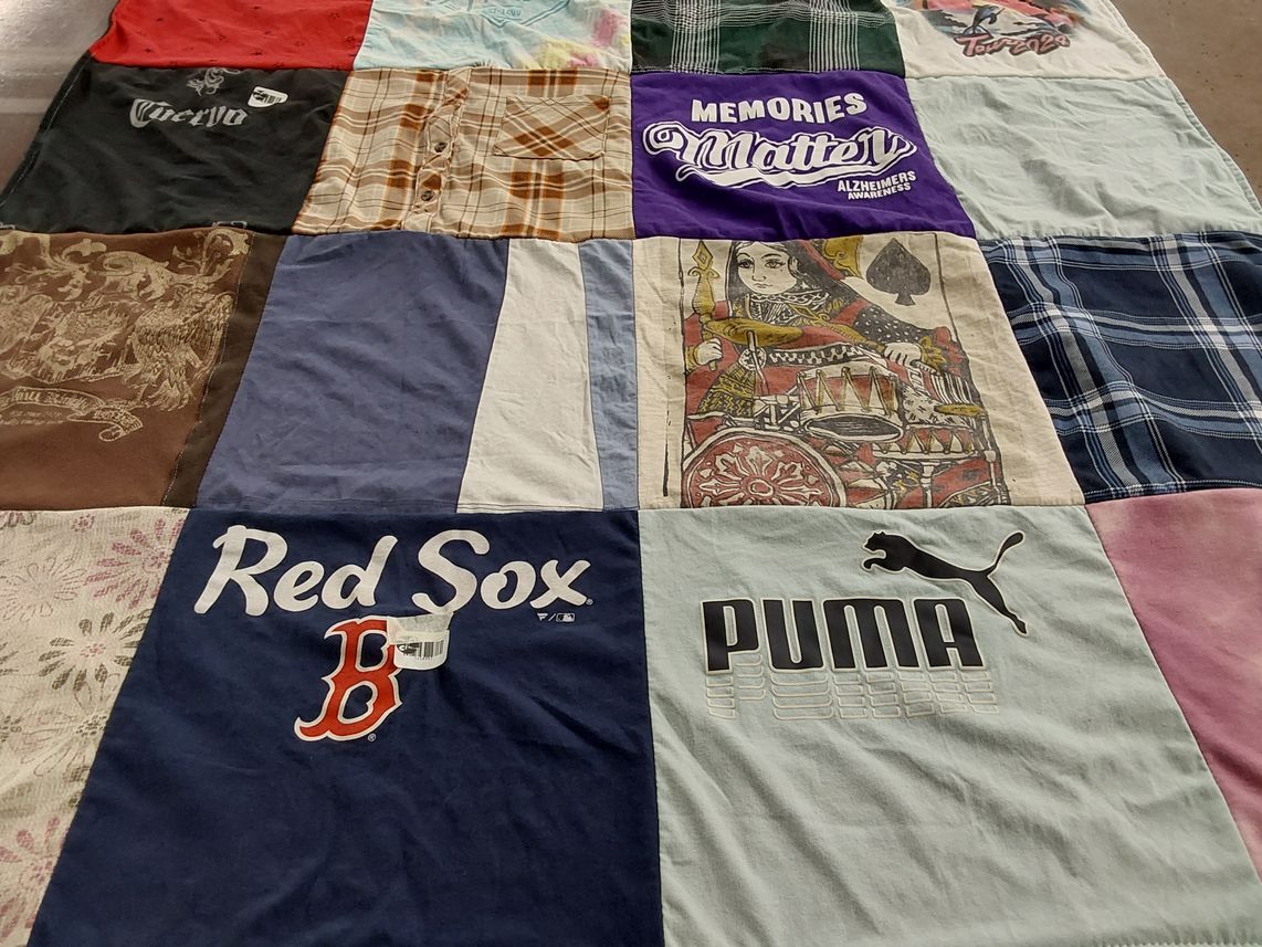 T-shirt quilt featuring boston red sox by John from NH