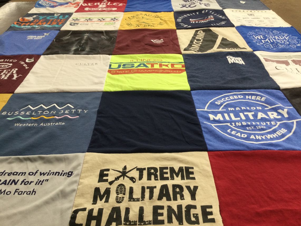 T-shirt quilt from university of illinois by Prima from IL