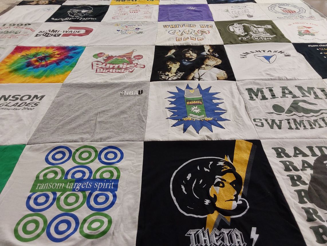 T-shirt quilt featuring raiders by Randy from FL