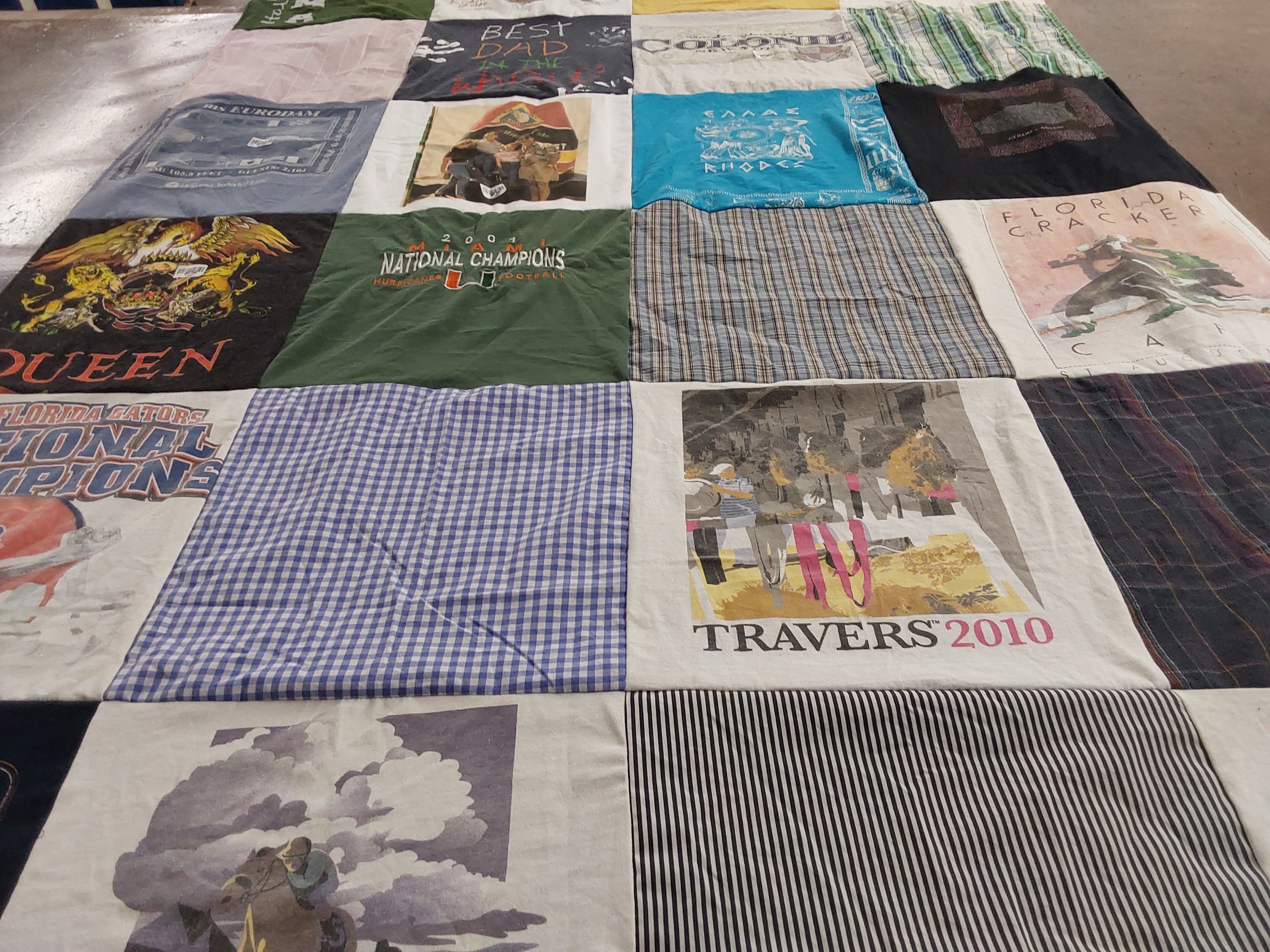 T-shirt quilt featuring florida gators by Debra from AZ