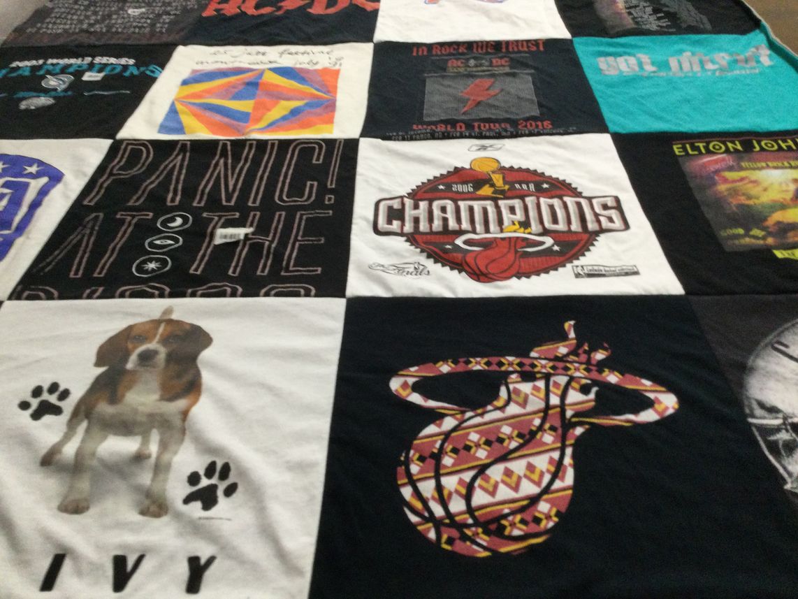 T-shirt quilt featuring miami heat by Mercedes from FL