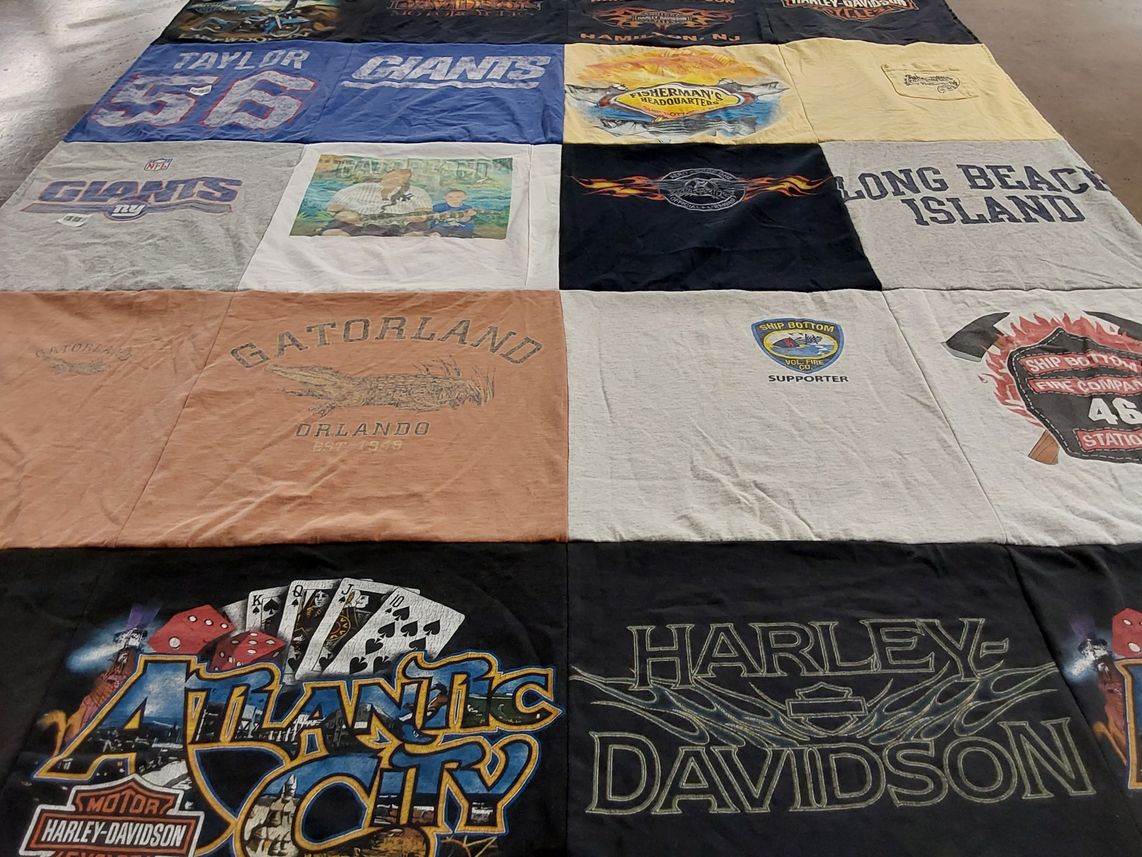 T-shirt quilt featuring new york giants by Stephen from NJ