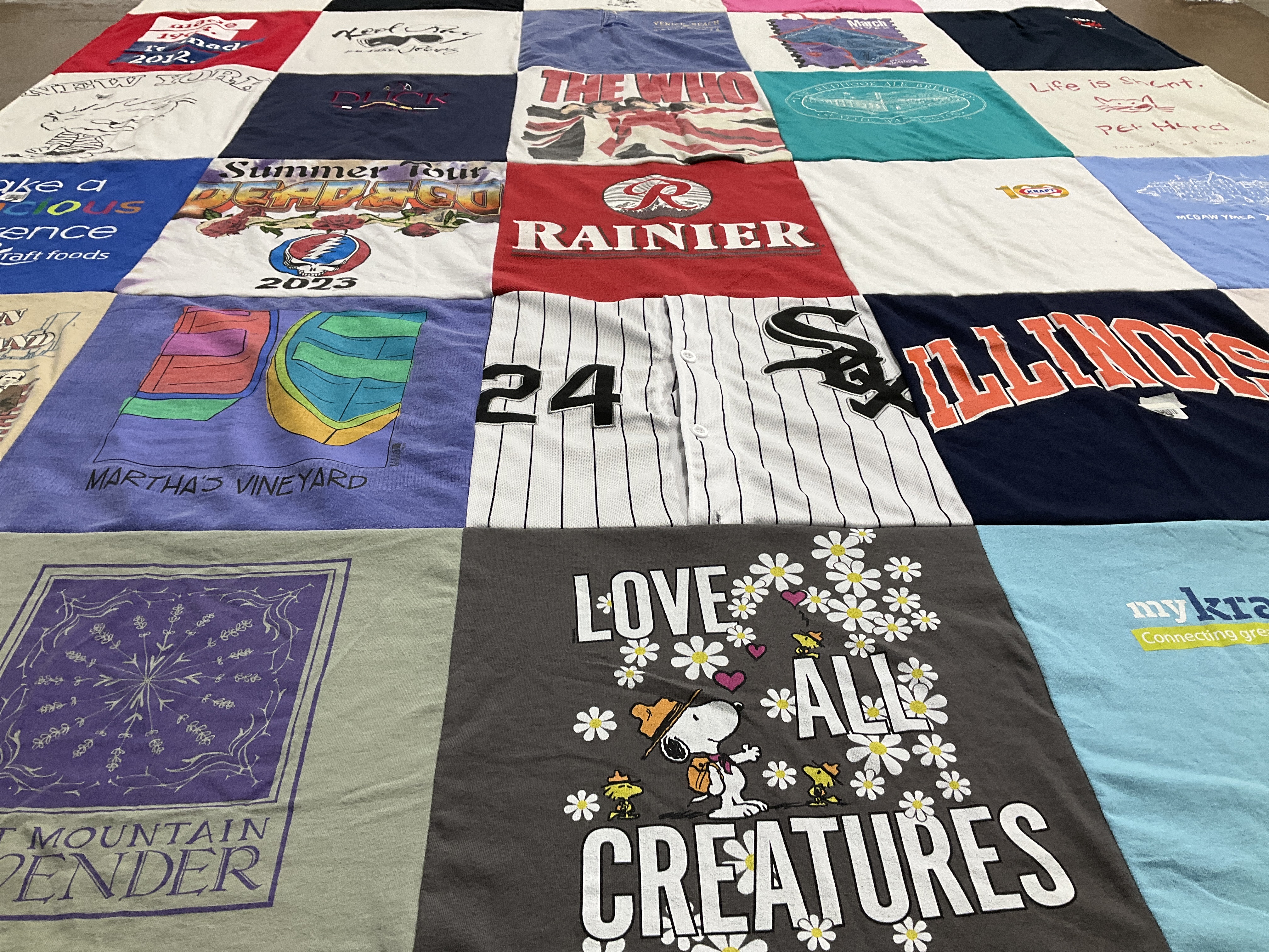 T-shirt quilt featuring chicago white sox by Joyce from IL