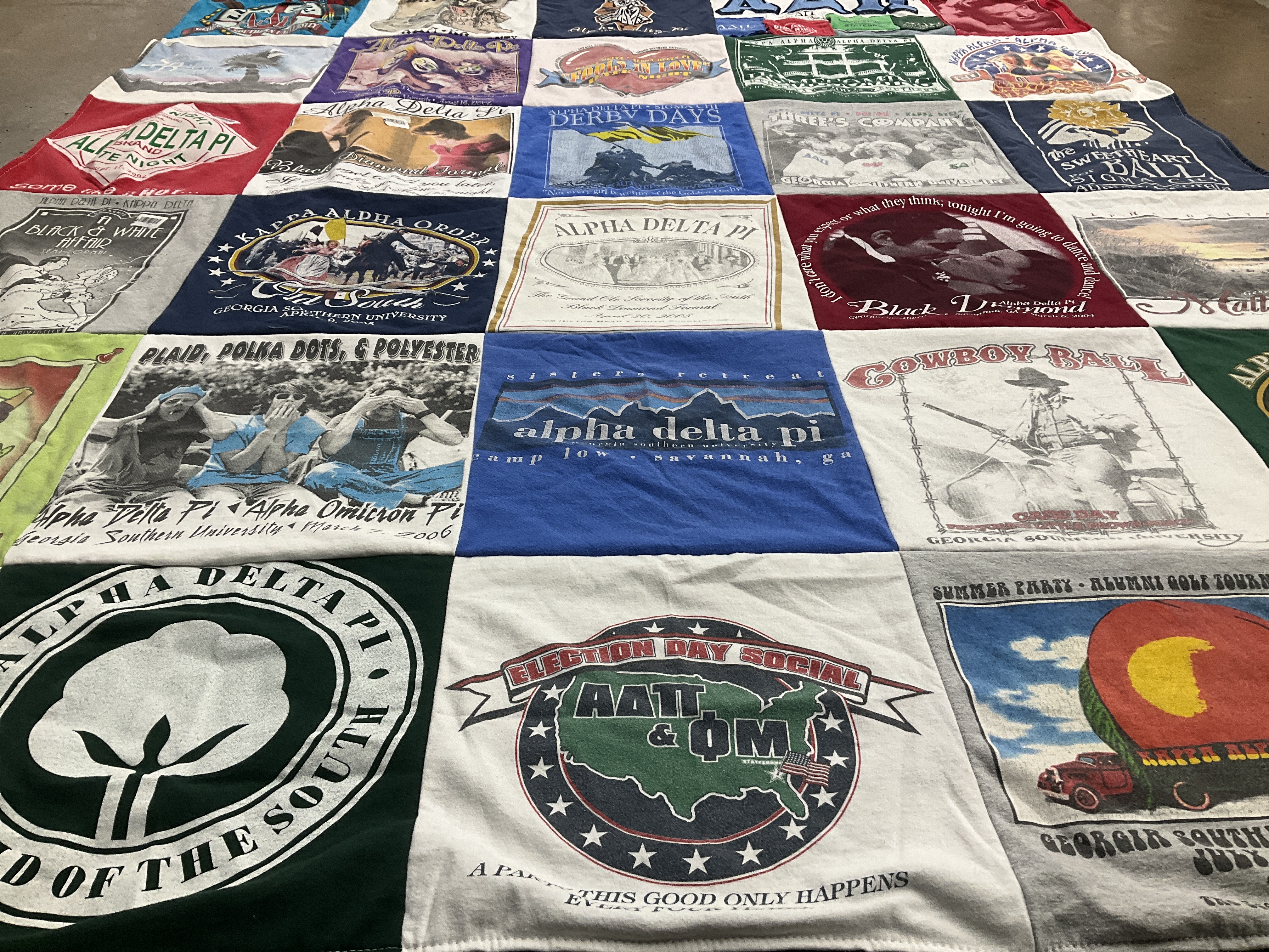 T-shirt quilt from georgia southern university by Erin from GA