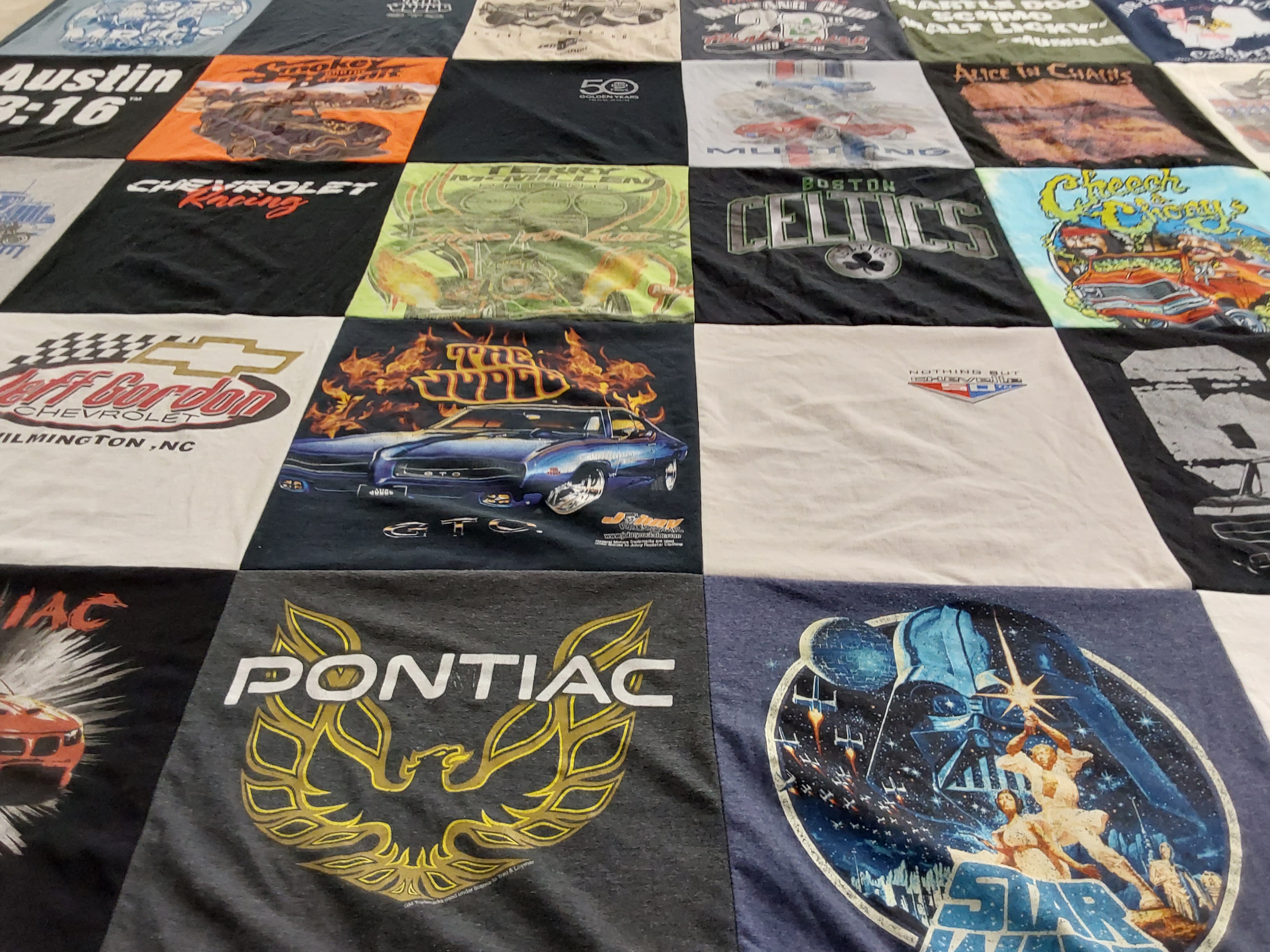 T-shirt quilt featuring boston celtics by Nancy from NH