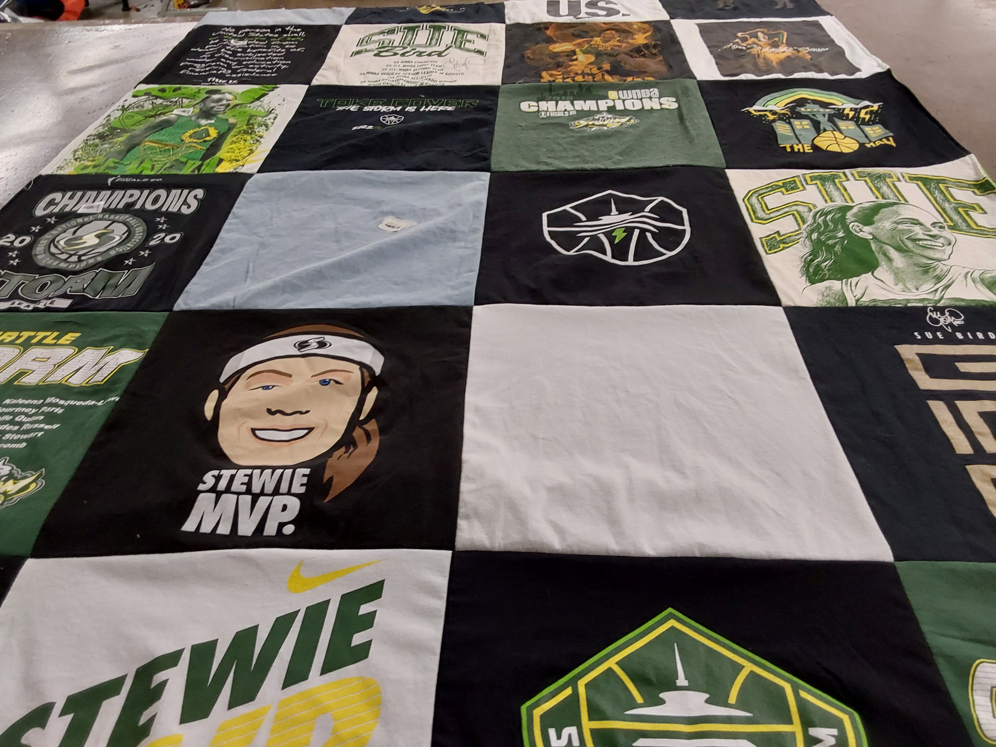 T-shirt quilt featuring seattle storm by Atina from WA