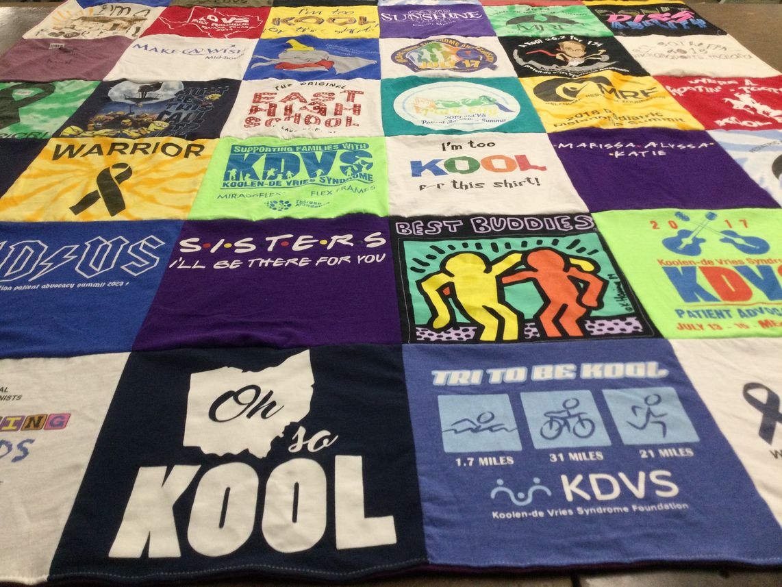 T-shirt quilt from fast high school by Angela from TN
