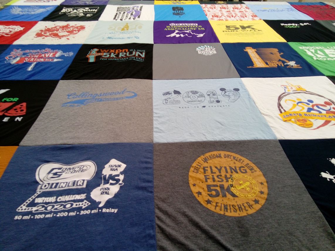 T-shirt quilt from taylor ham college by Jack from NJ