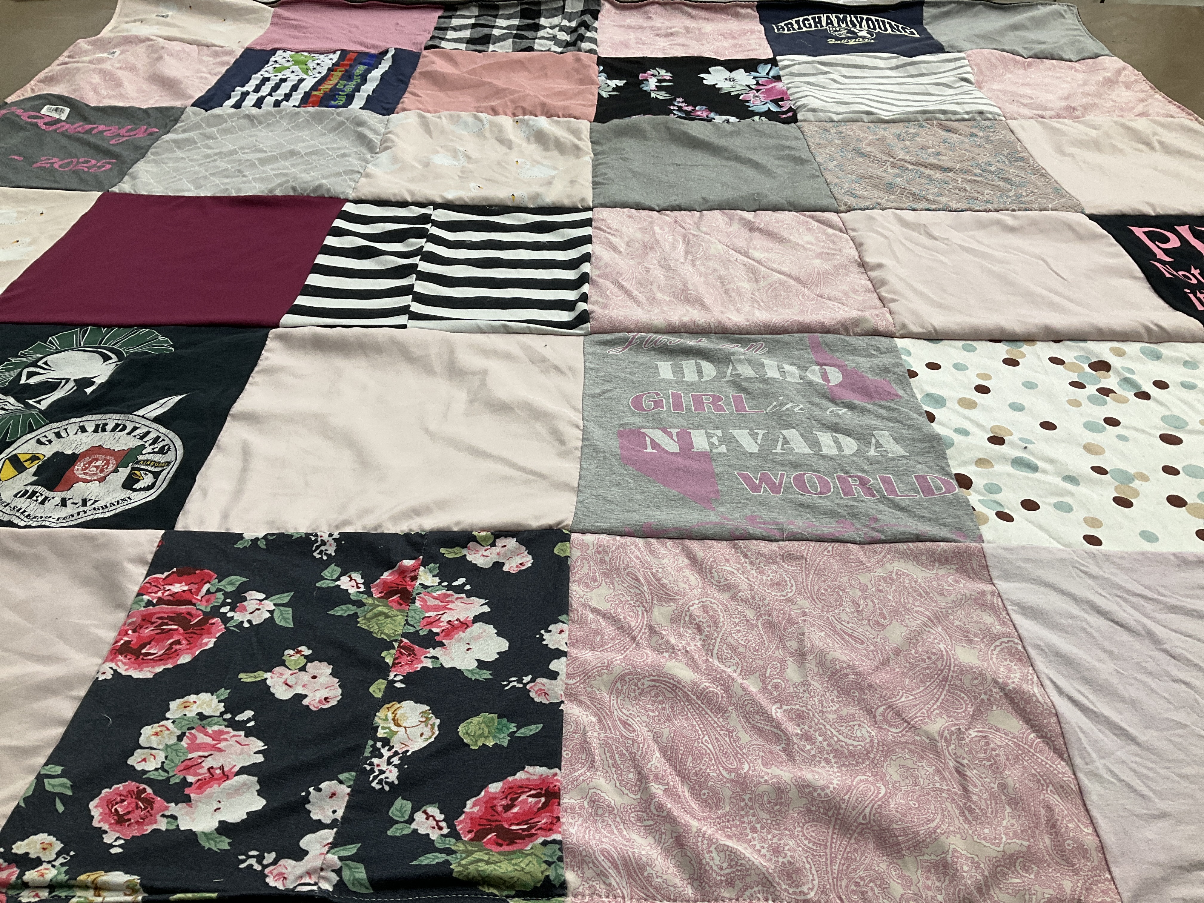T-shirt quilt from brigham young university by Alecia A. from NV
