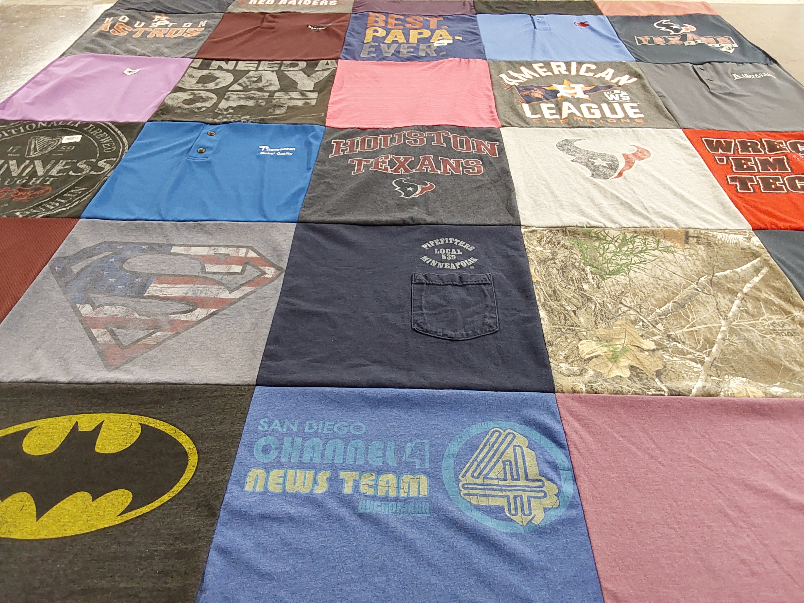 T-shirt quilt featuring houston, texans by Brittany from TX