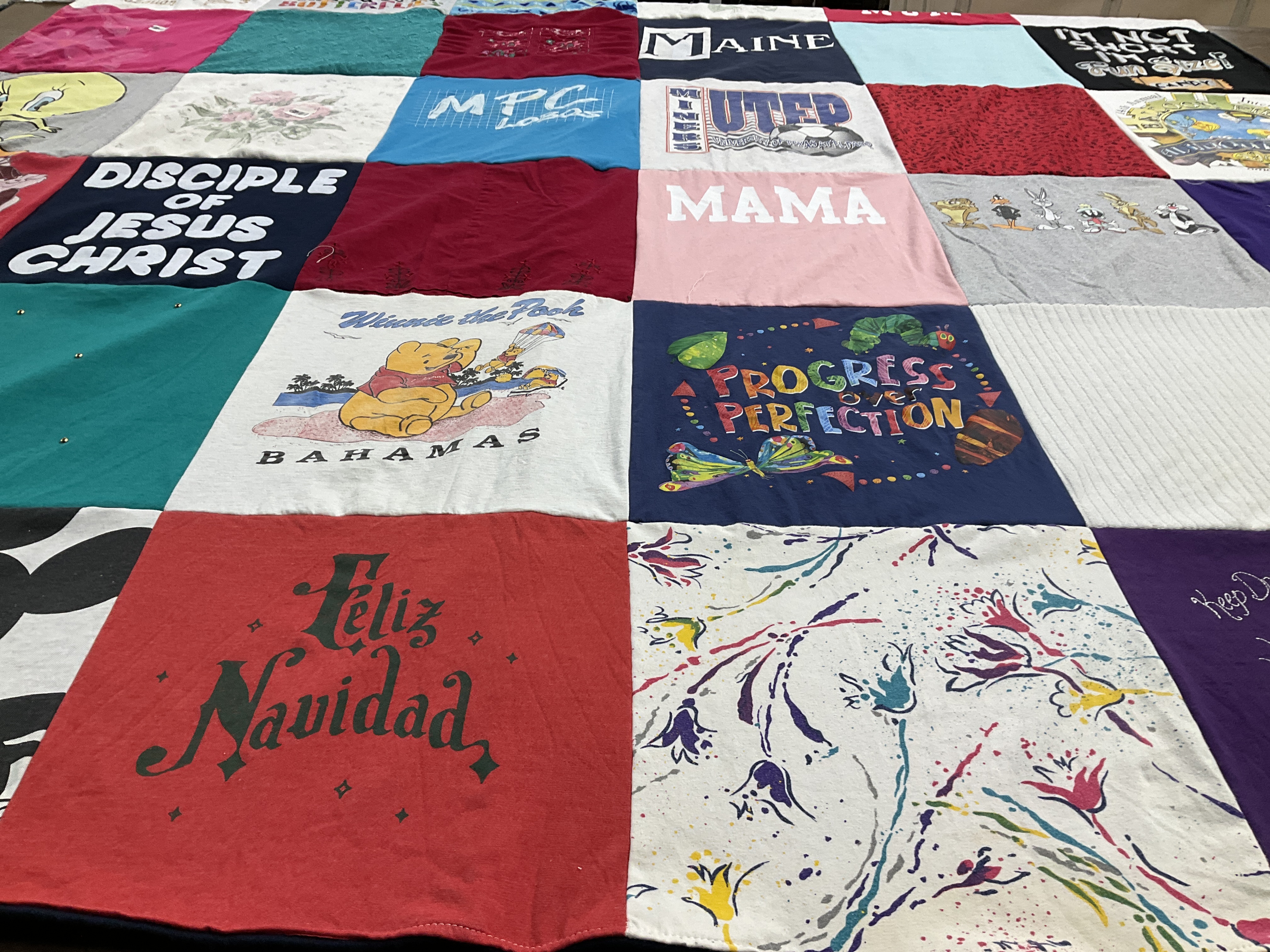 T-shirt quilt from university of texas at el paso by Alma from AZ