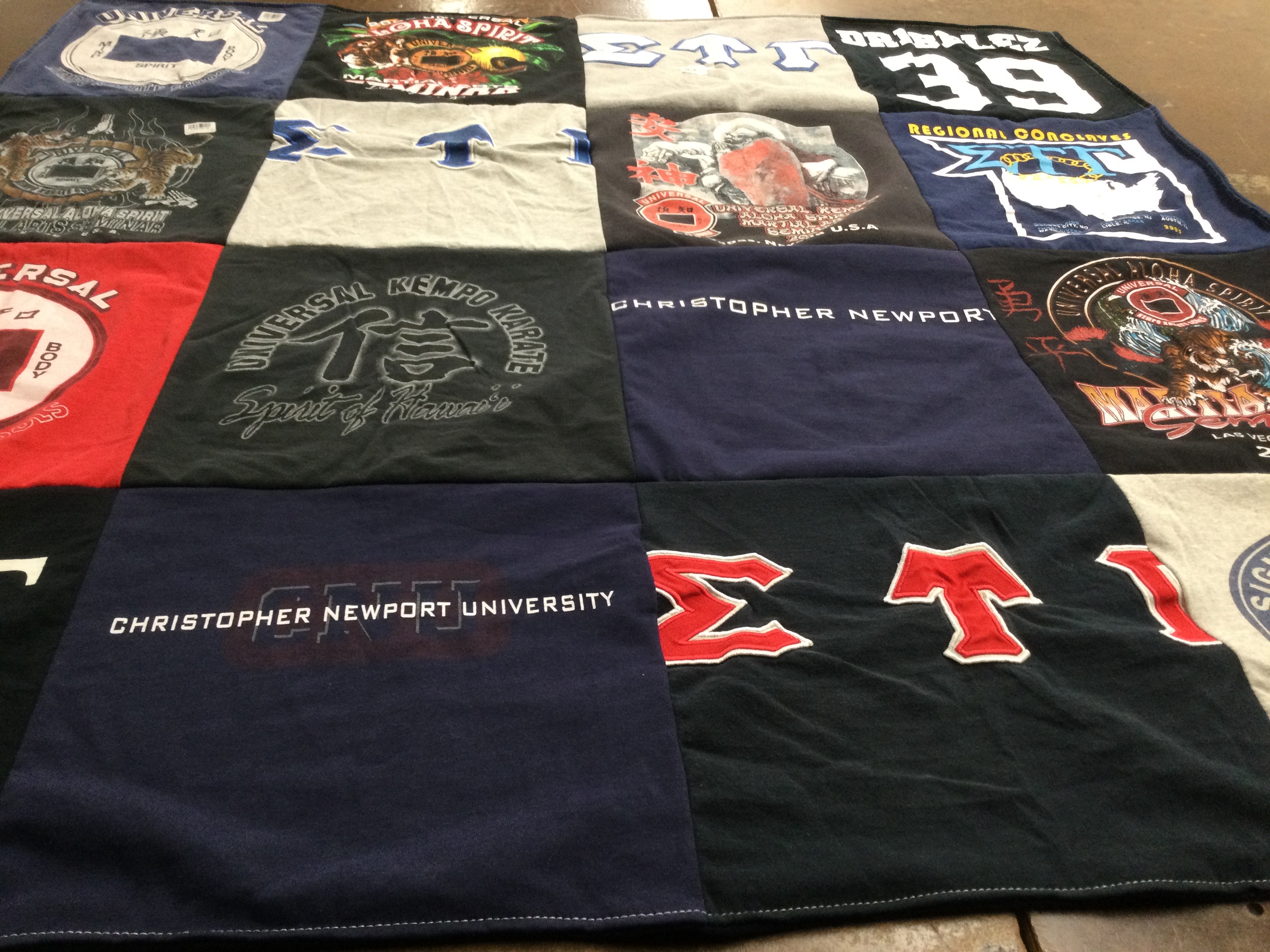 T-shirt quilt from christopher newport university by Zachary from DC