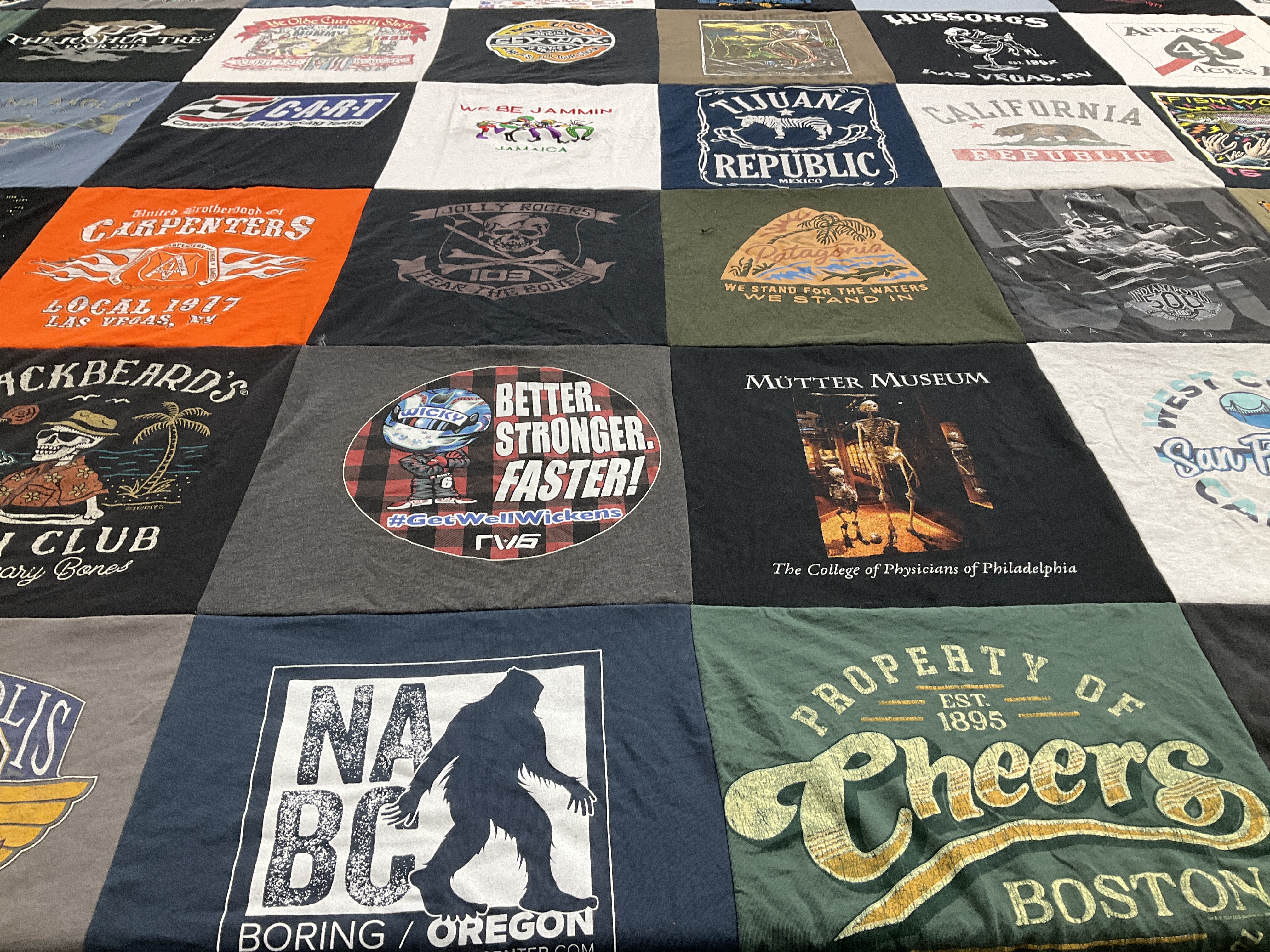 T-shirt quilt from college of physicians of philadelphia by Teresa from NV