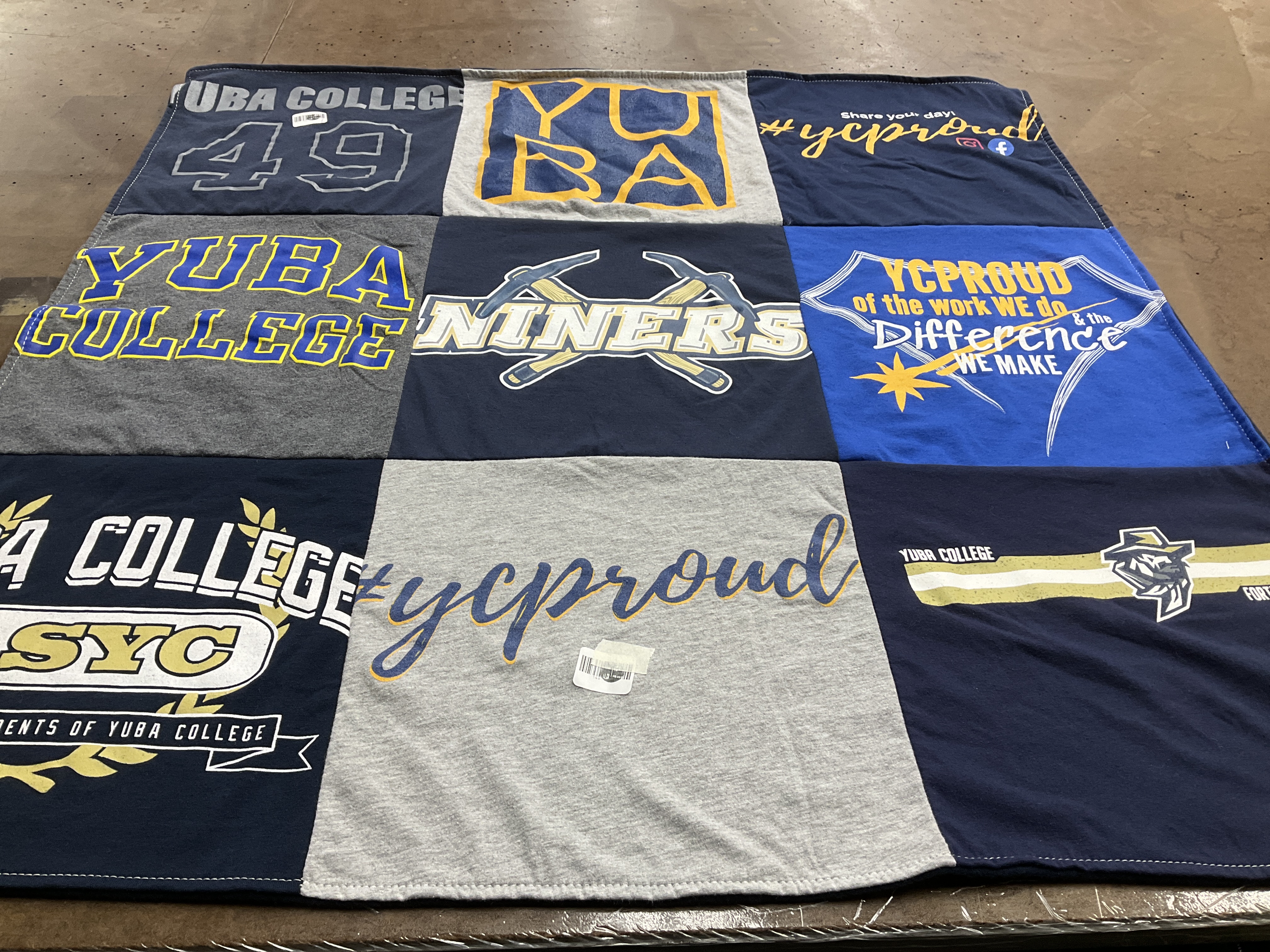 T-shirt quilt featuring niners by Tawny from CA