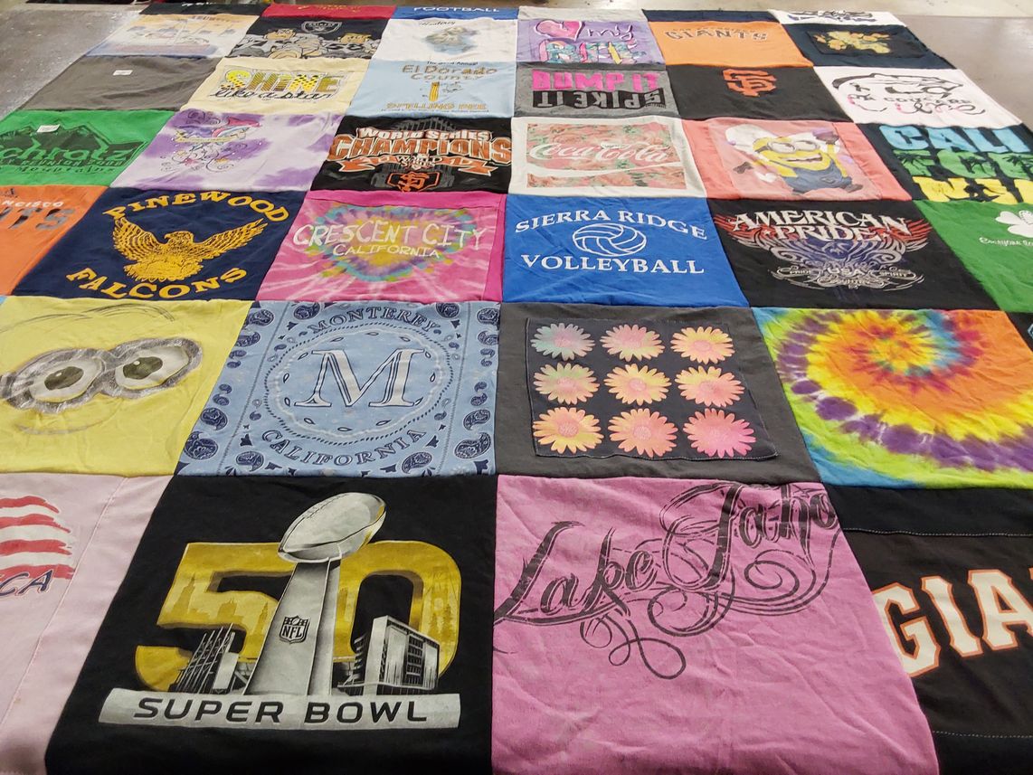 T-shirt quilt featuring san francisco giants by Pamela from CA