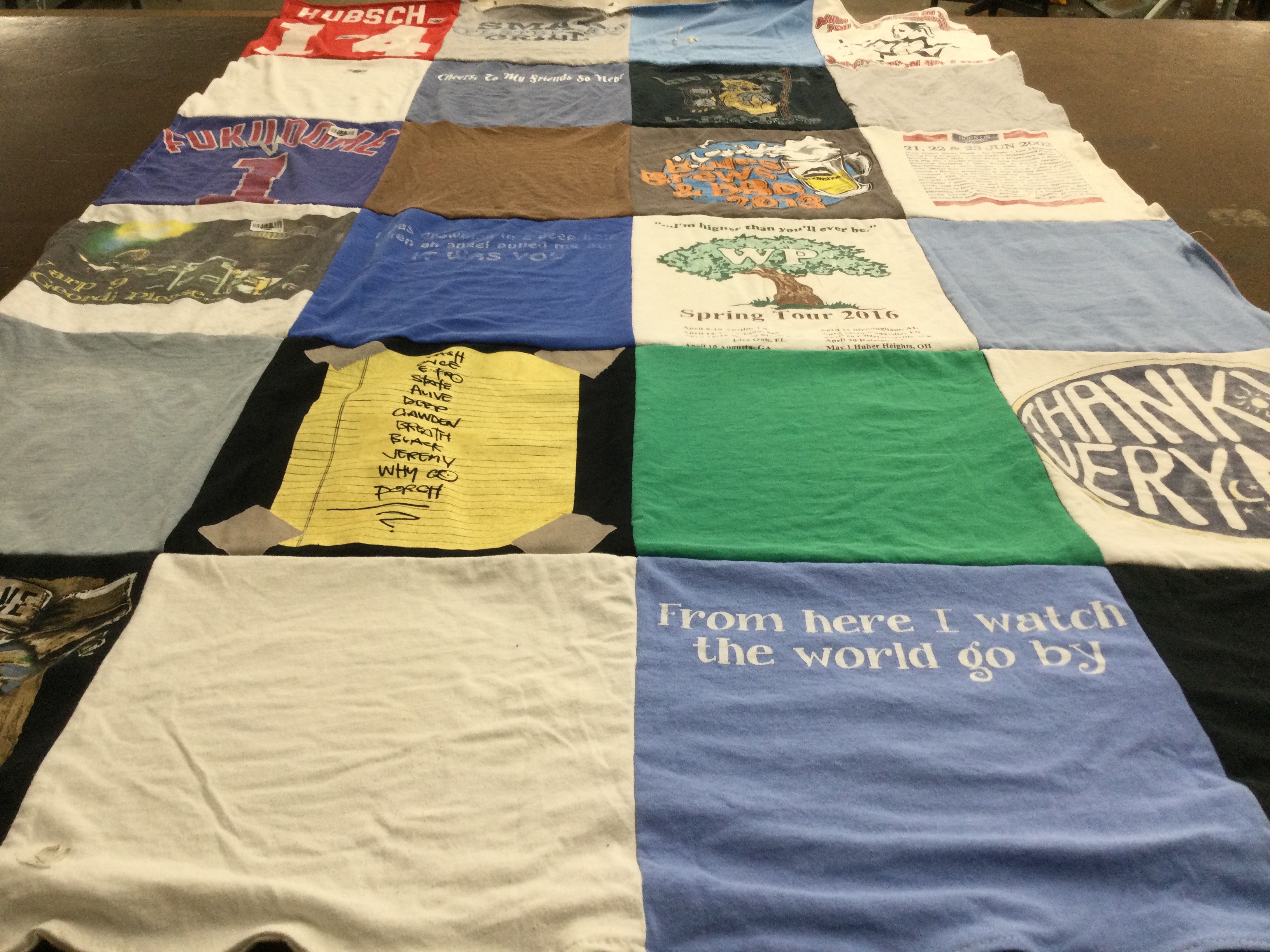 T-shirt quilt from western pennsylvania university by Kristin from NC