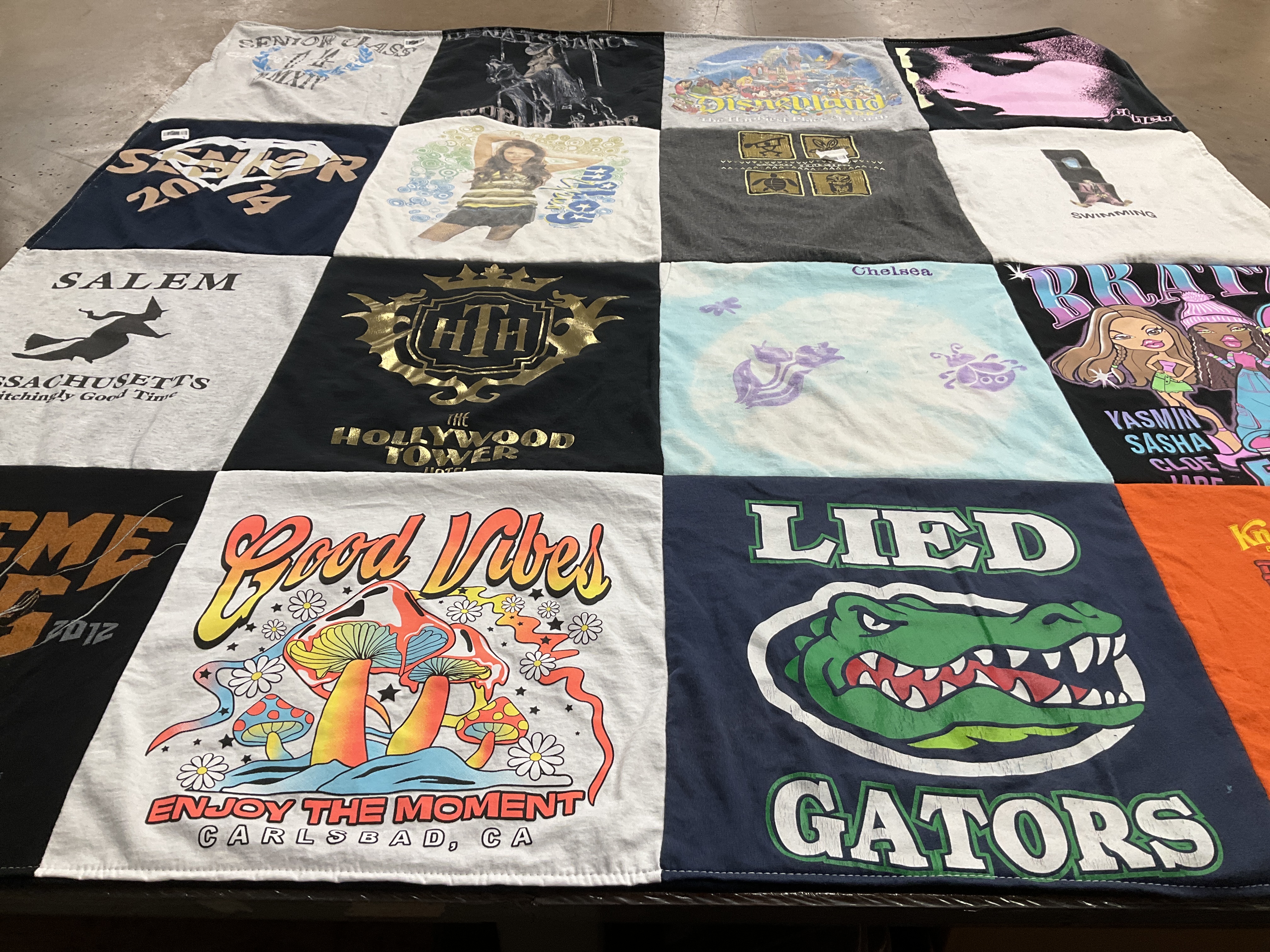 T-shirt quilt from university of florida by Susan from NV