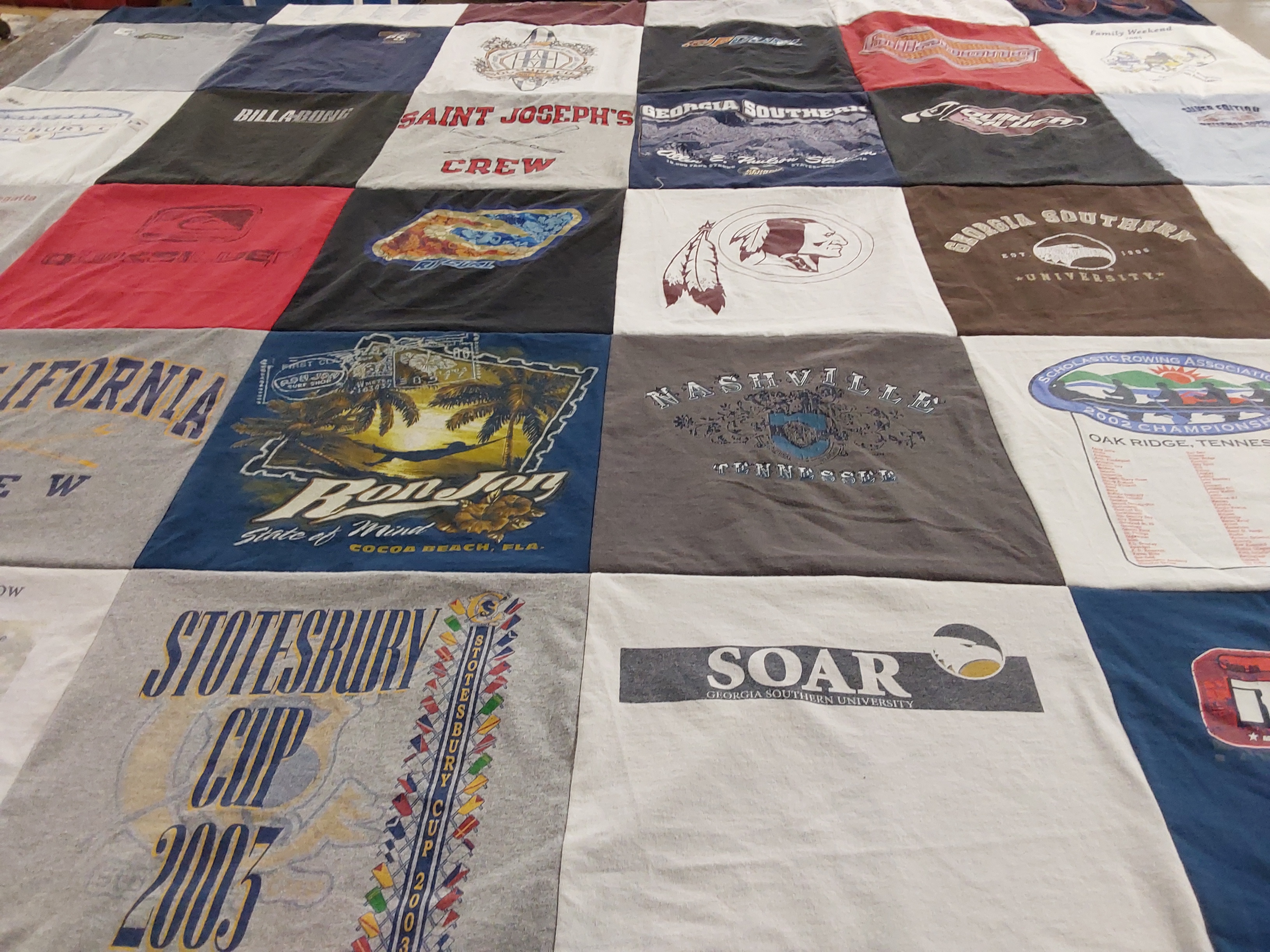 T-shirt quilt from georgia southern university by KaraLynne from VA