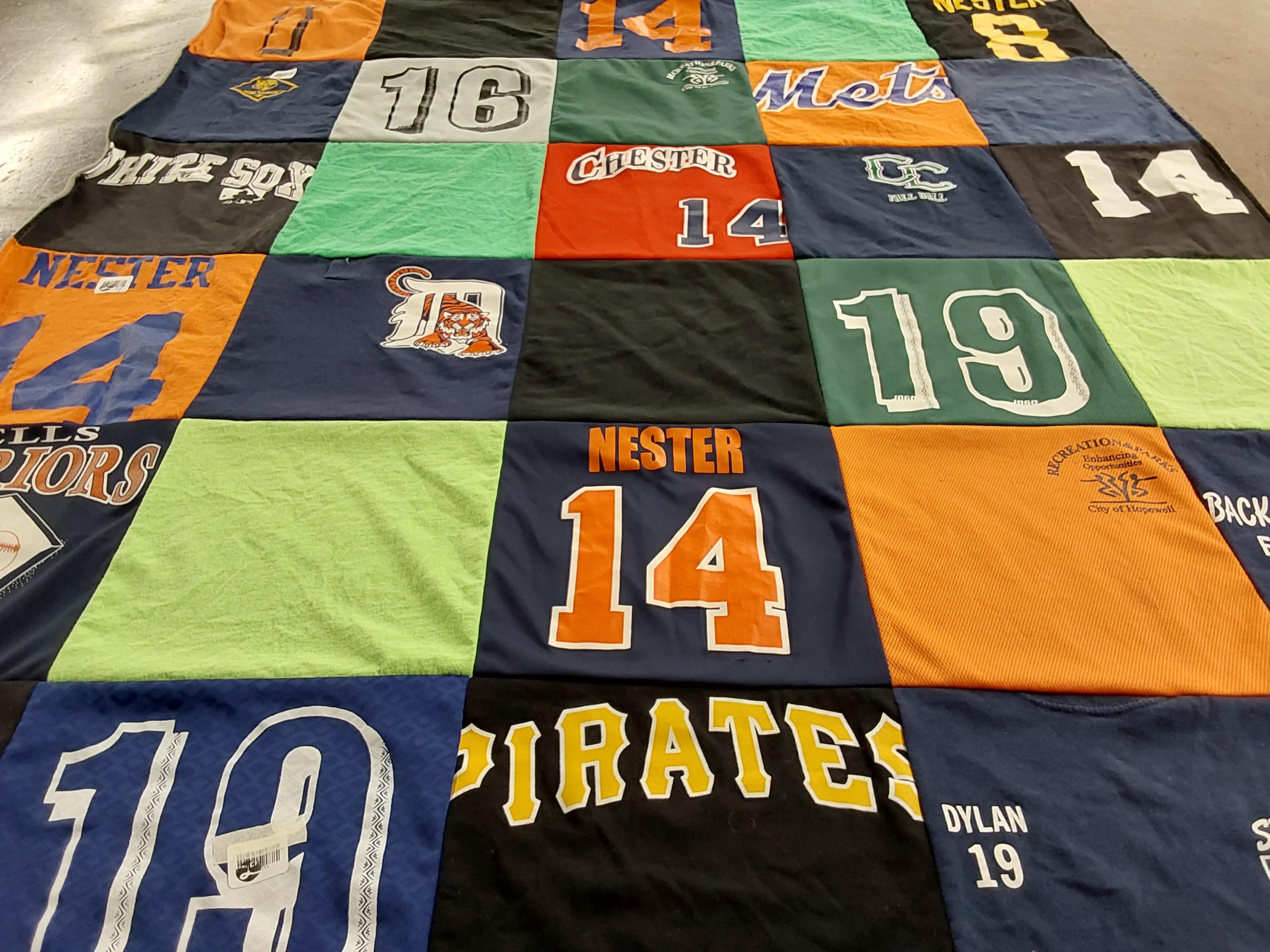 T-shirt quilt from kingston city school district by Michelle from VA