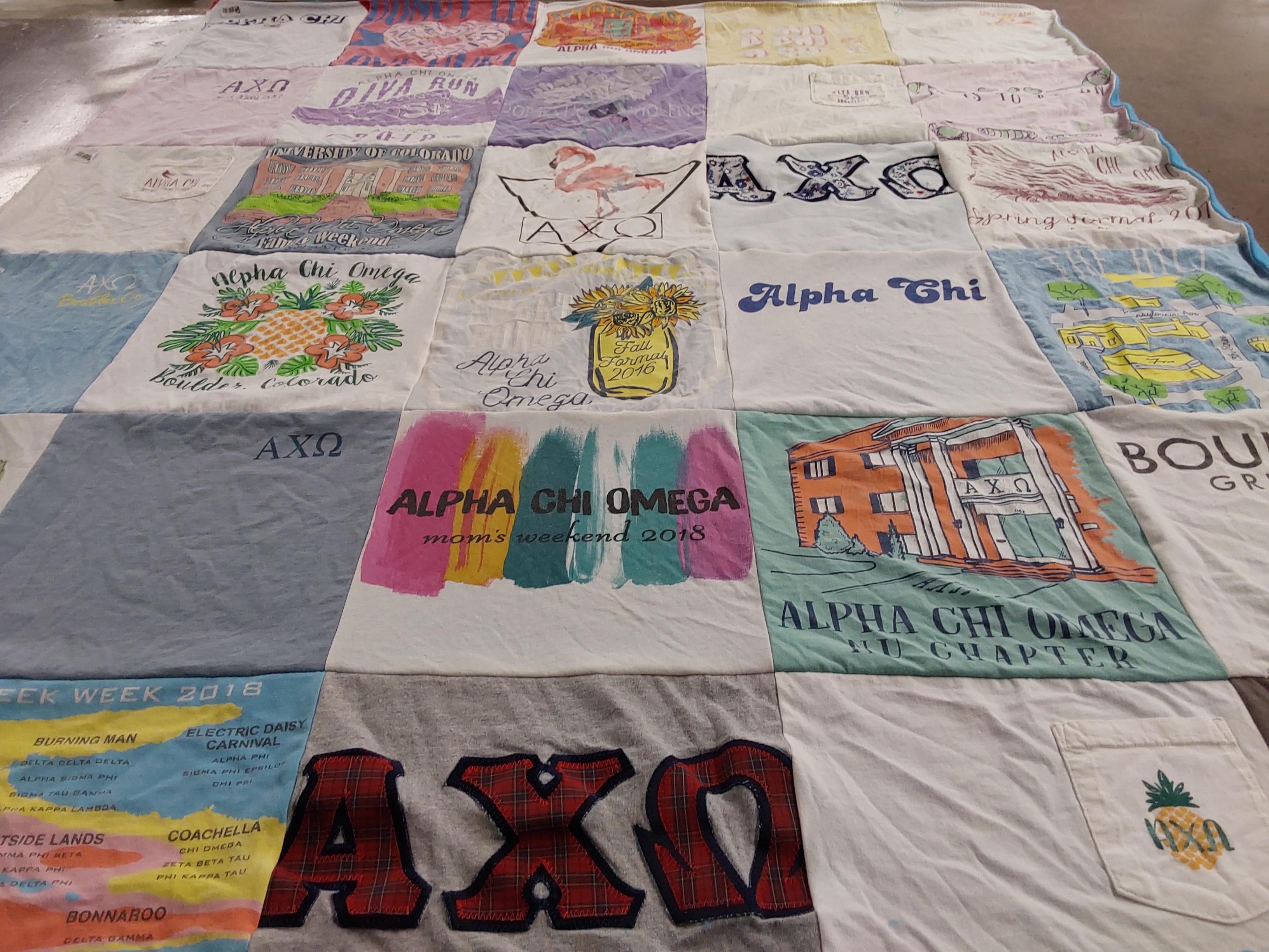 T-shirt quilt from university of colorado by Natalie from CO