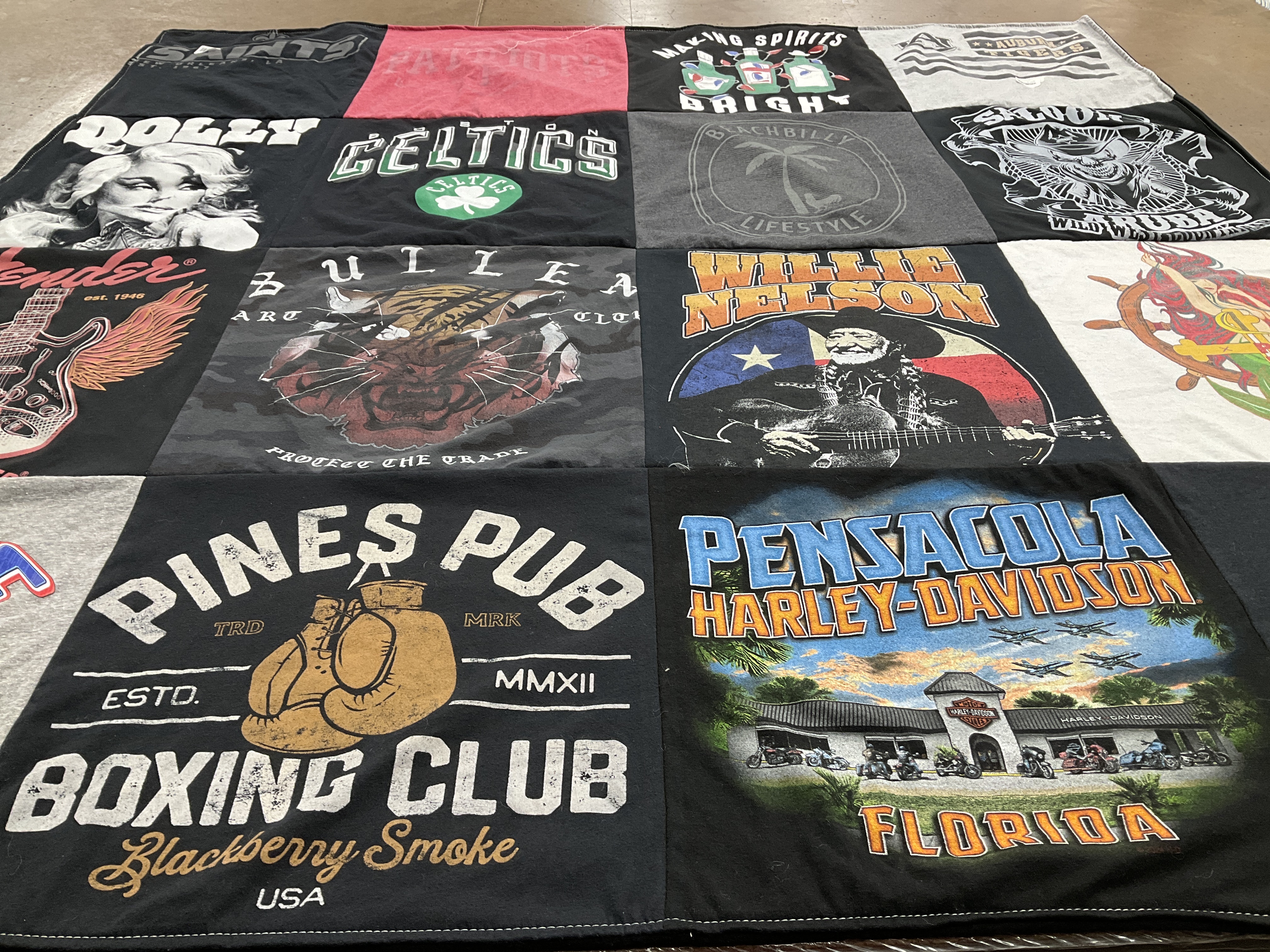 T-shirt quilt featuring boston celtics by Isaiah from FL