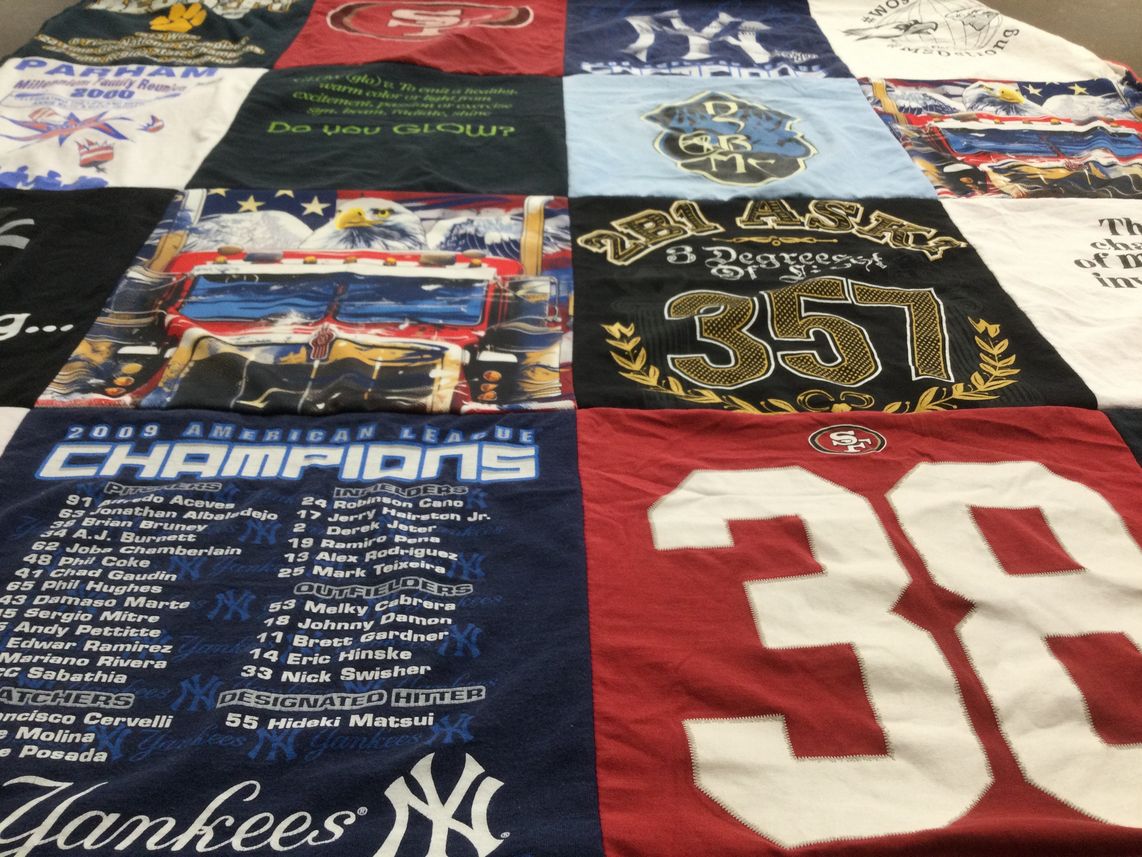 T-shirt quilt featuring san francisco 49ers by Roderick from GA