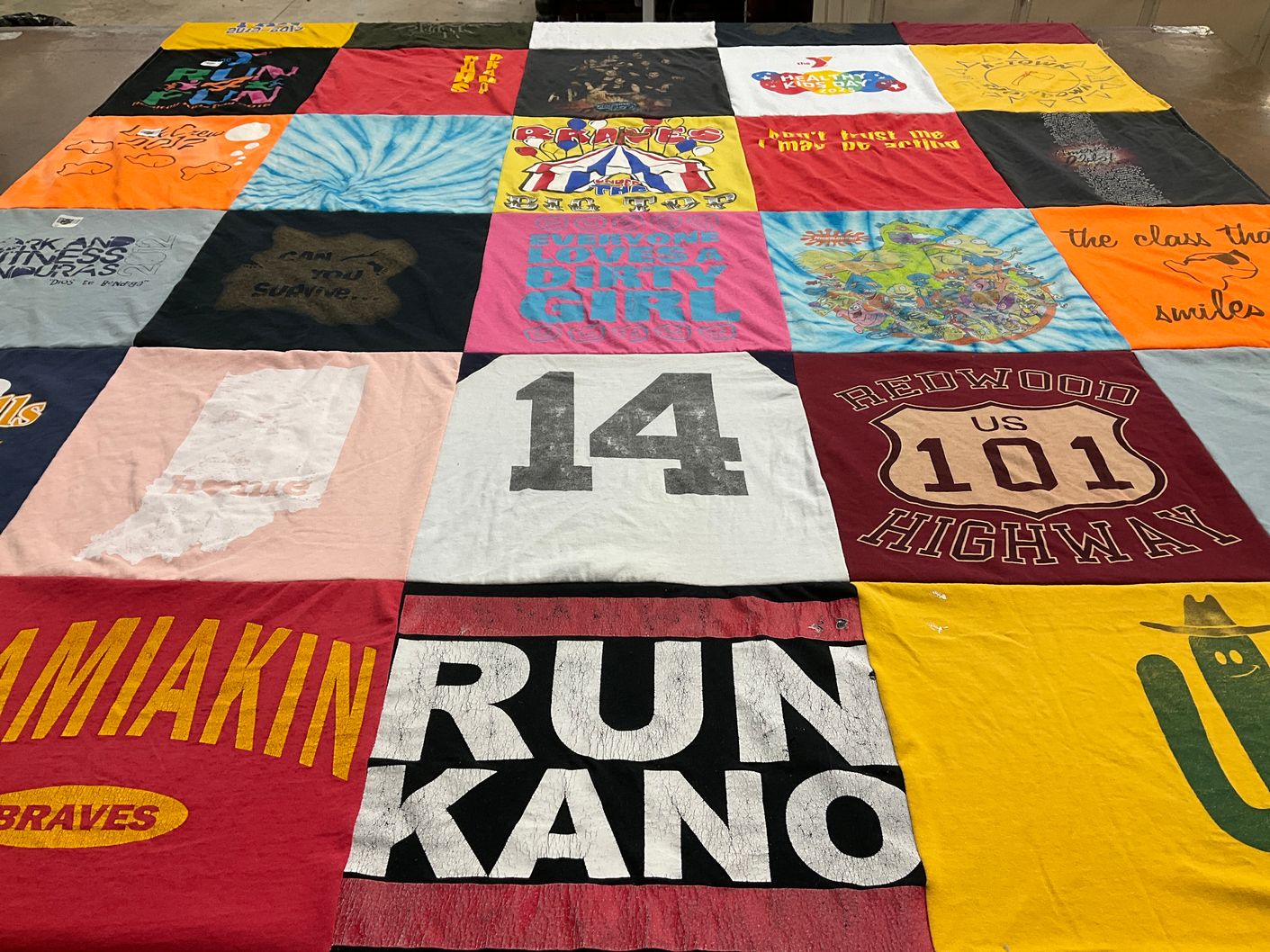 T-shirt quilt from kamiakin high school by BRANDON from WA