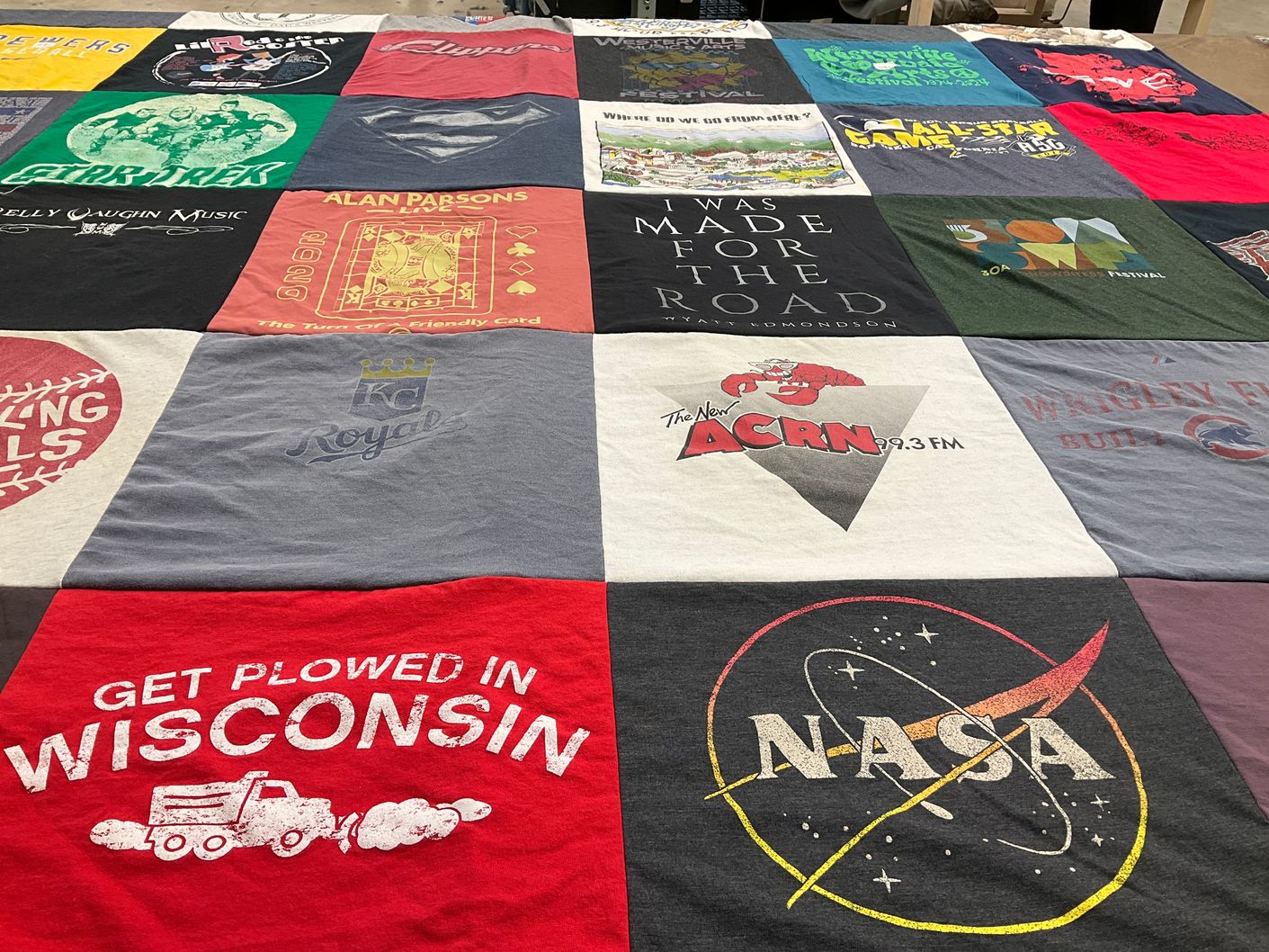 T-shirt quilt featuring kansas city royals by Christopher from OH