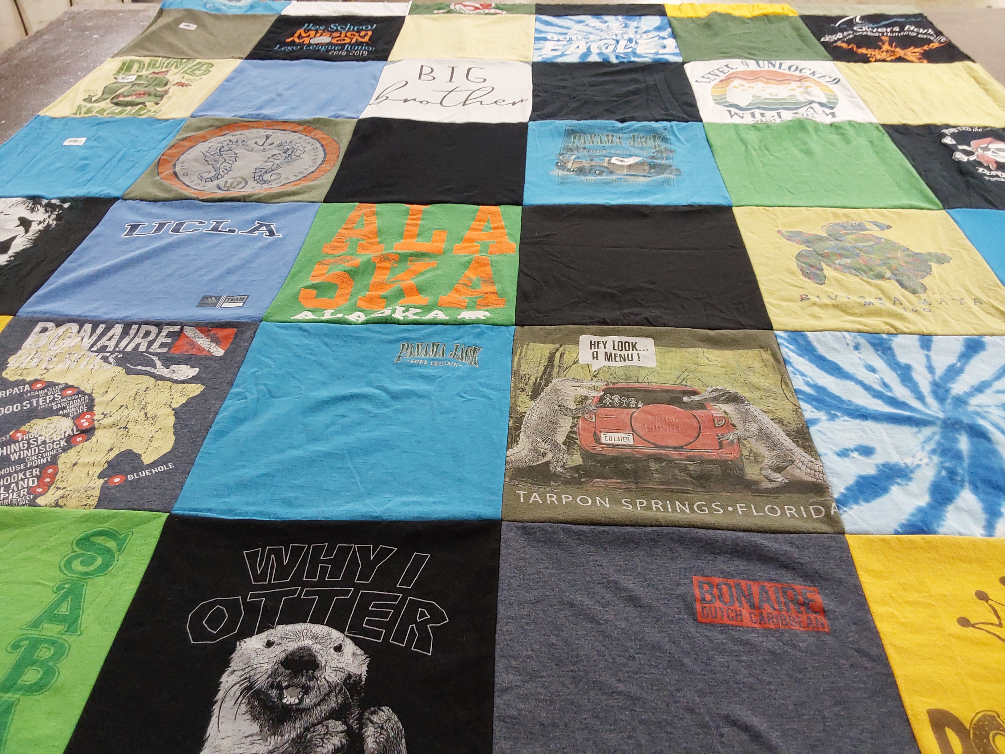 T-shirt quilt from university of california los angeles by Amanda from IL