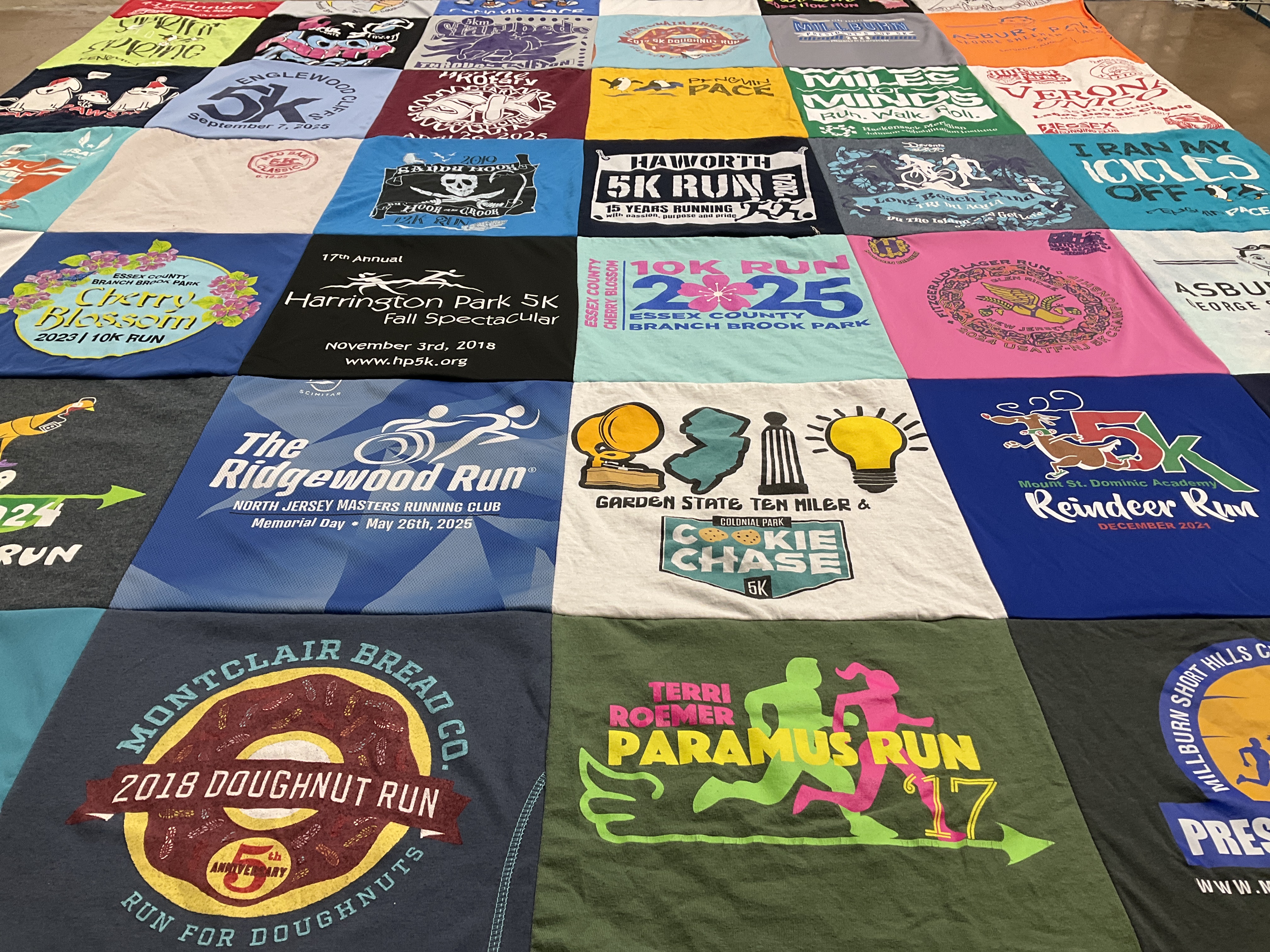 T-shirt quilt from st. dominic academy by Liz from NJ