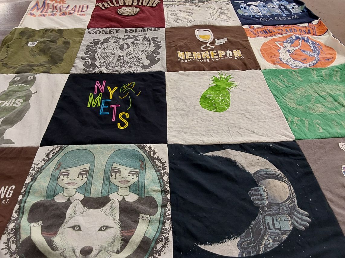 T-shirt quilt featuring new york mets by Sean from NY