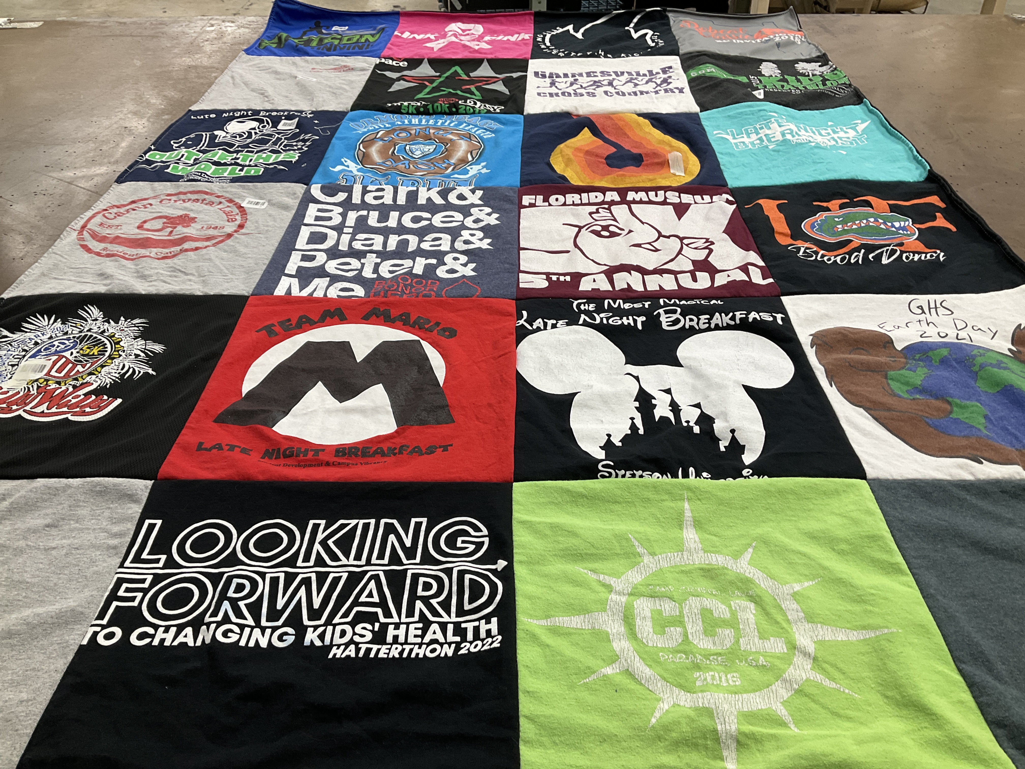 T-shirt quilt from university of florida by Jennifer from FL