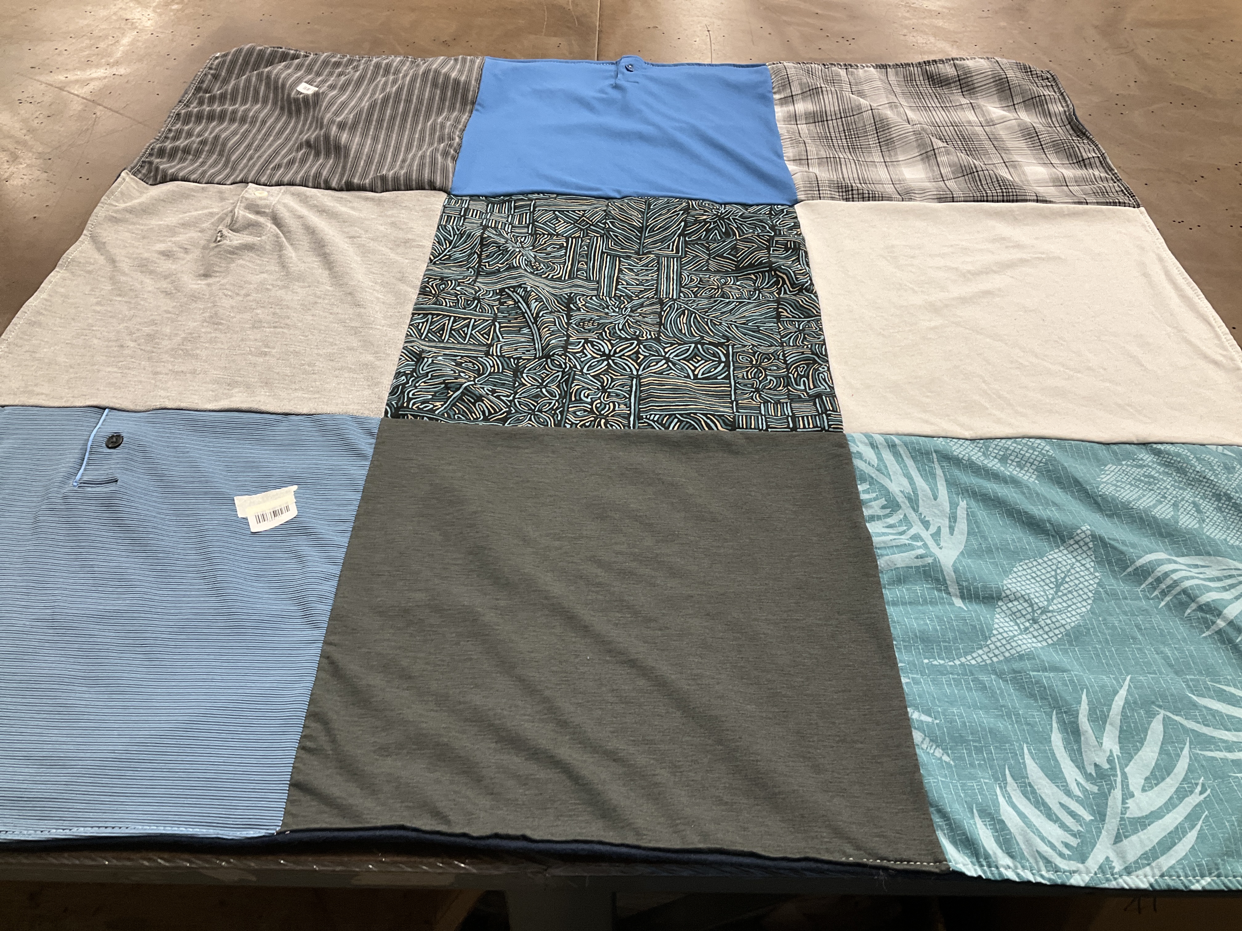 T-shirt quilt with sewing, crafts themes by Emily from AK