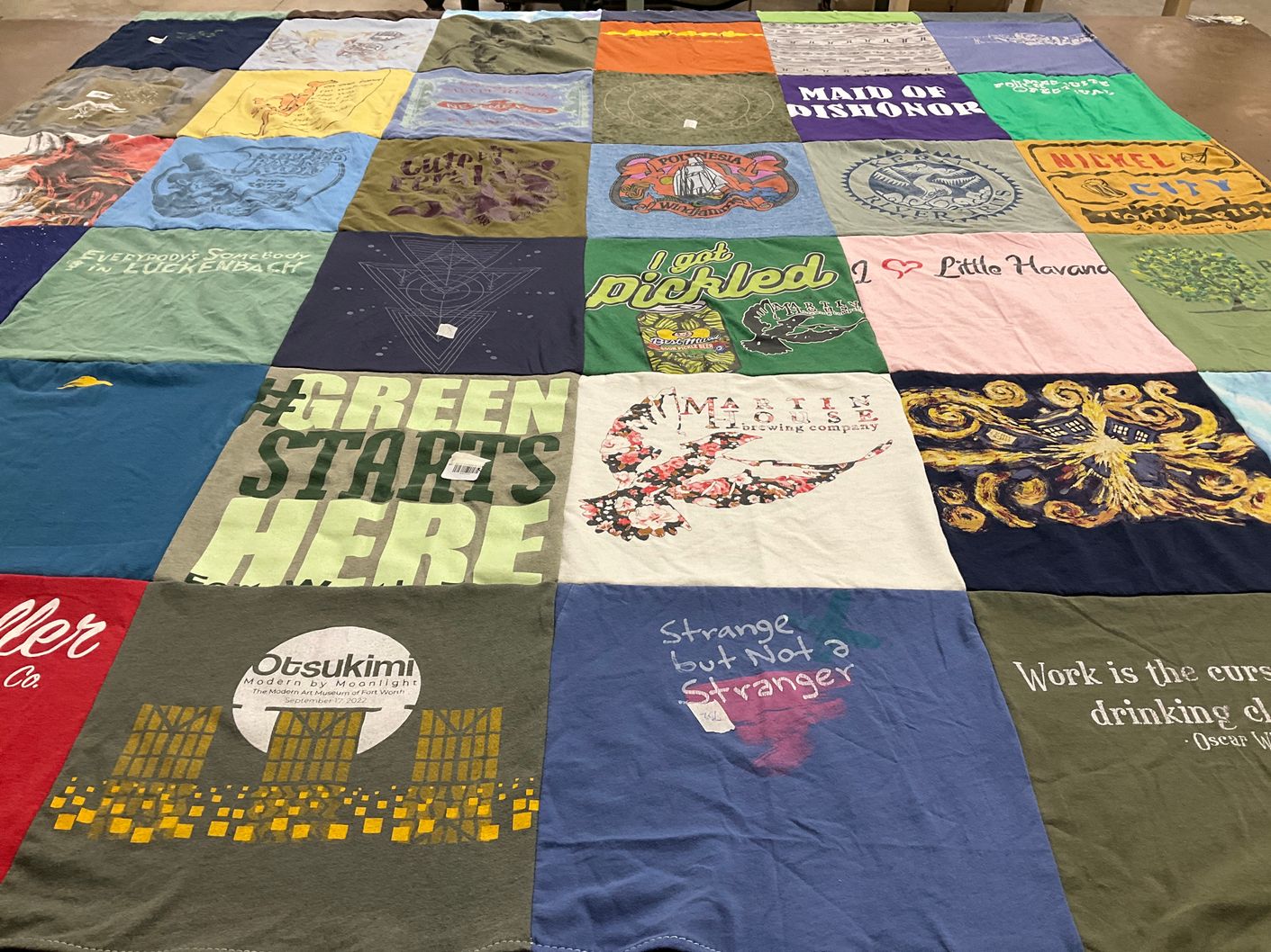 T-shirt quilt by Paige from TX