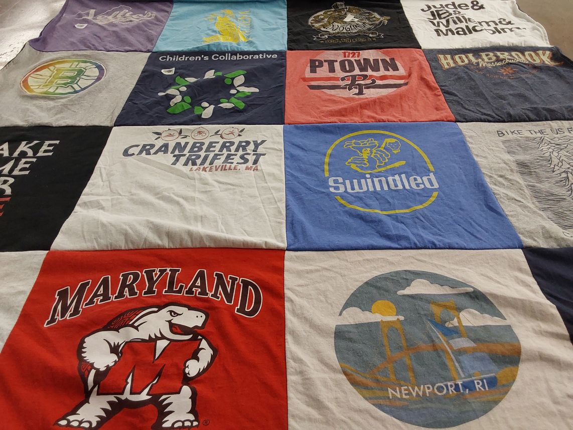 T-shirt quilt from university of maryland by Kathryn from MA
