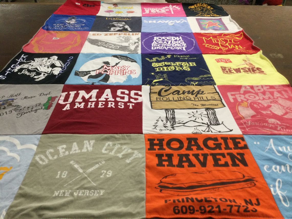 T-shirt quilt from university of massachusetts amherst by Andrea from NJ