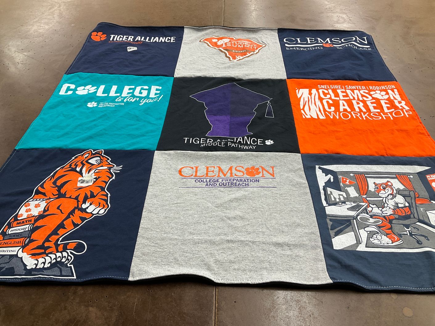 T-shirt quilt from clemson university by Amber from IL