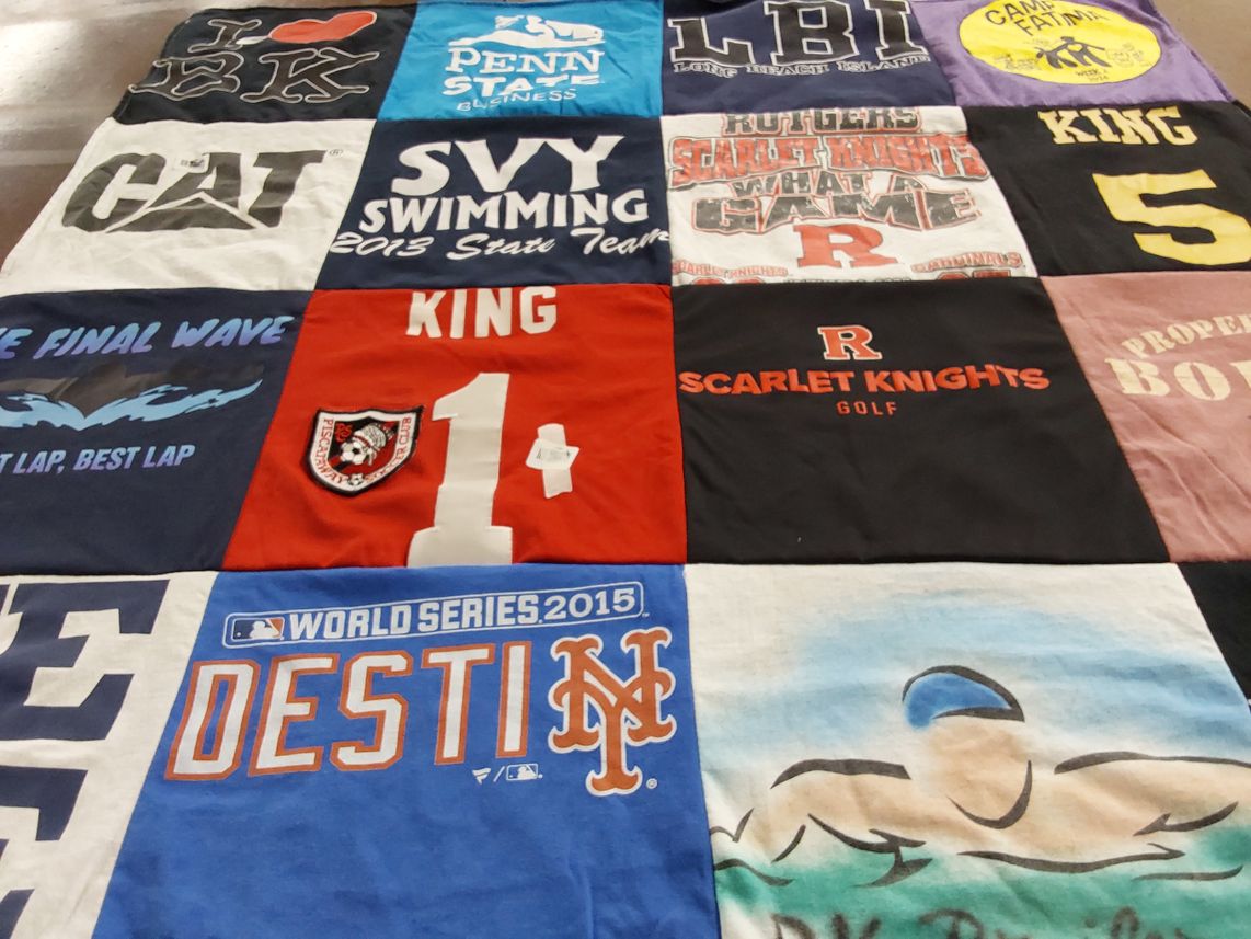 T-shirt quilt featuring scarlet knights golf by David from NJ