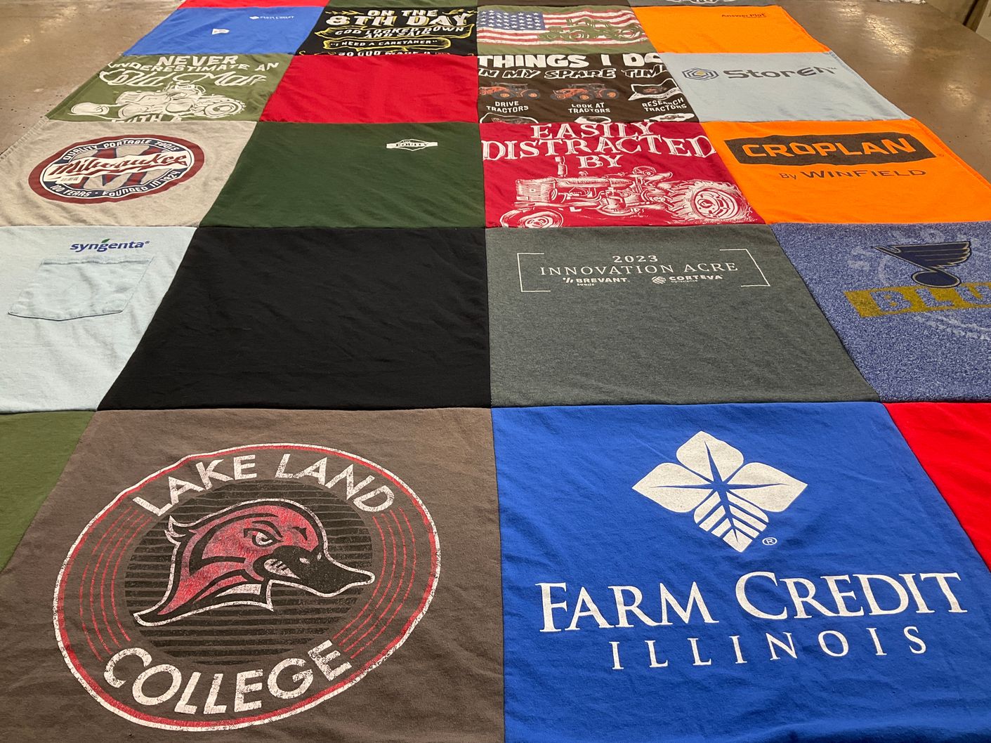 T-shirt quilt featuring st louis blues by Penny from IL