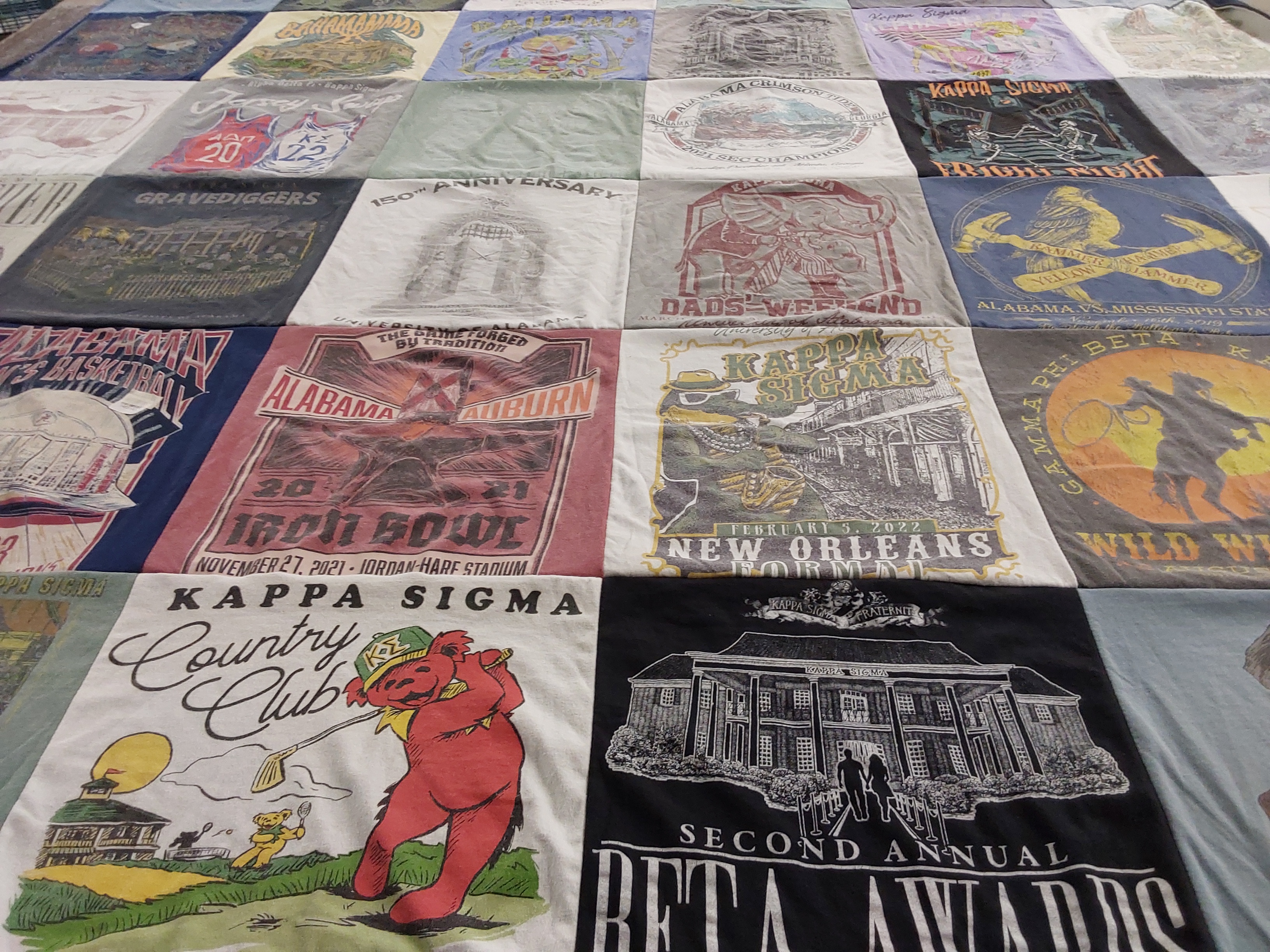 T-shirt quilt from auburn university by Spencer from DC