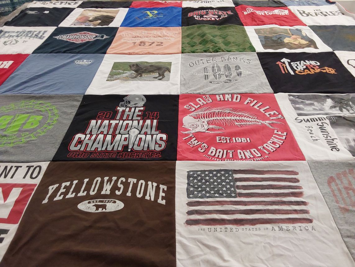 T-shirt quilt from ohio state university by Jeffrey from NC