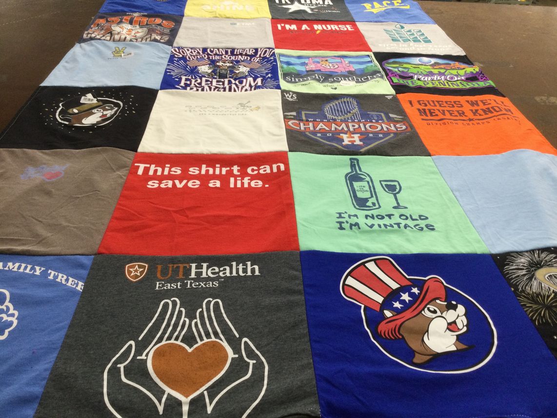 T-shirt quilt featuring houston astros by LaDonna from TX