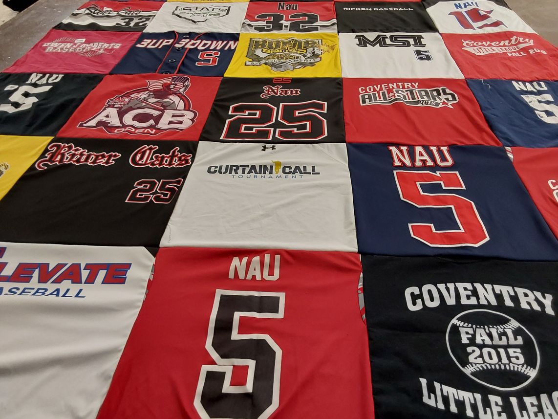 T-shirt quilt from northern arizona university by Natalie from PA