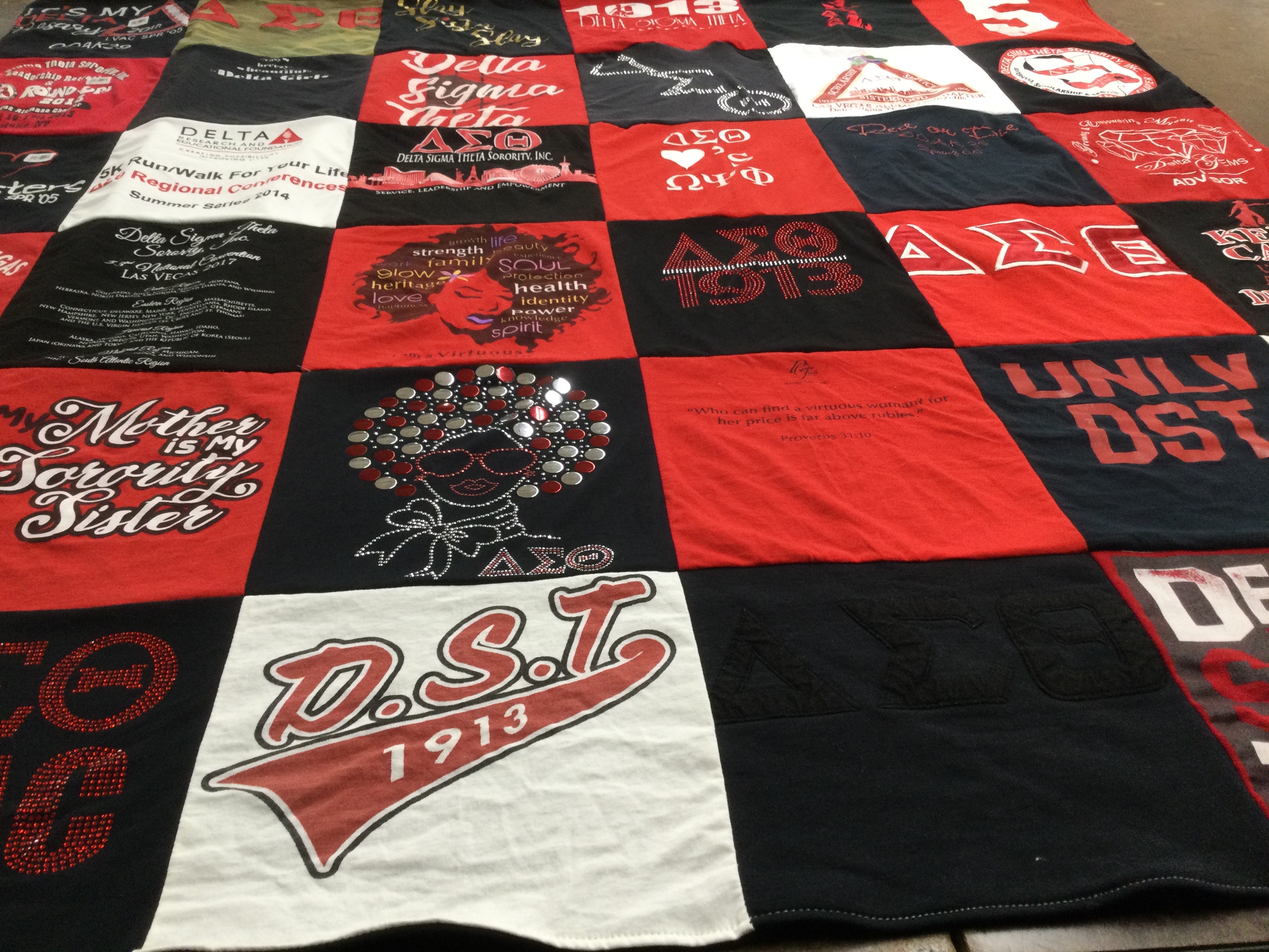 T-shirt quilt from university of nevada las vegas by Cicely from NV