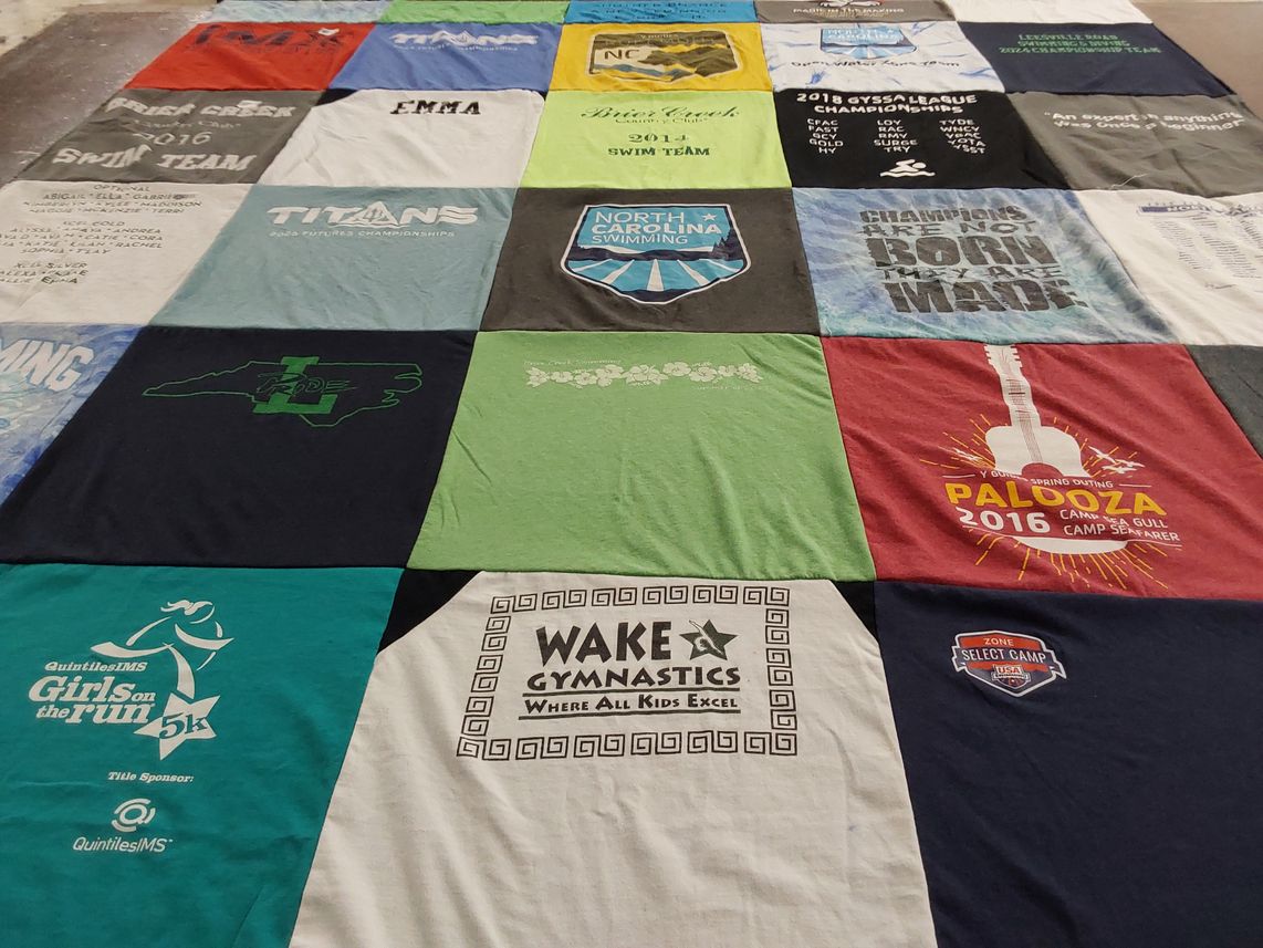 T-shirt quilt featuring titans by Laura from NC