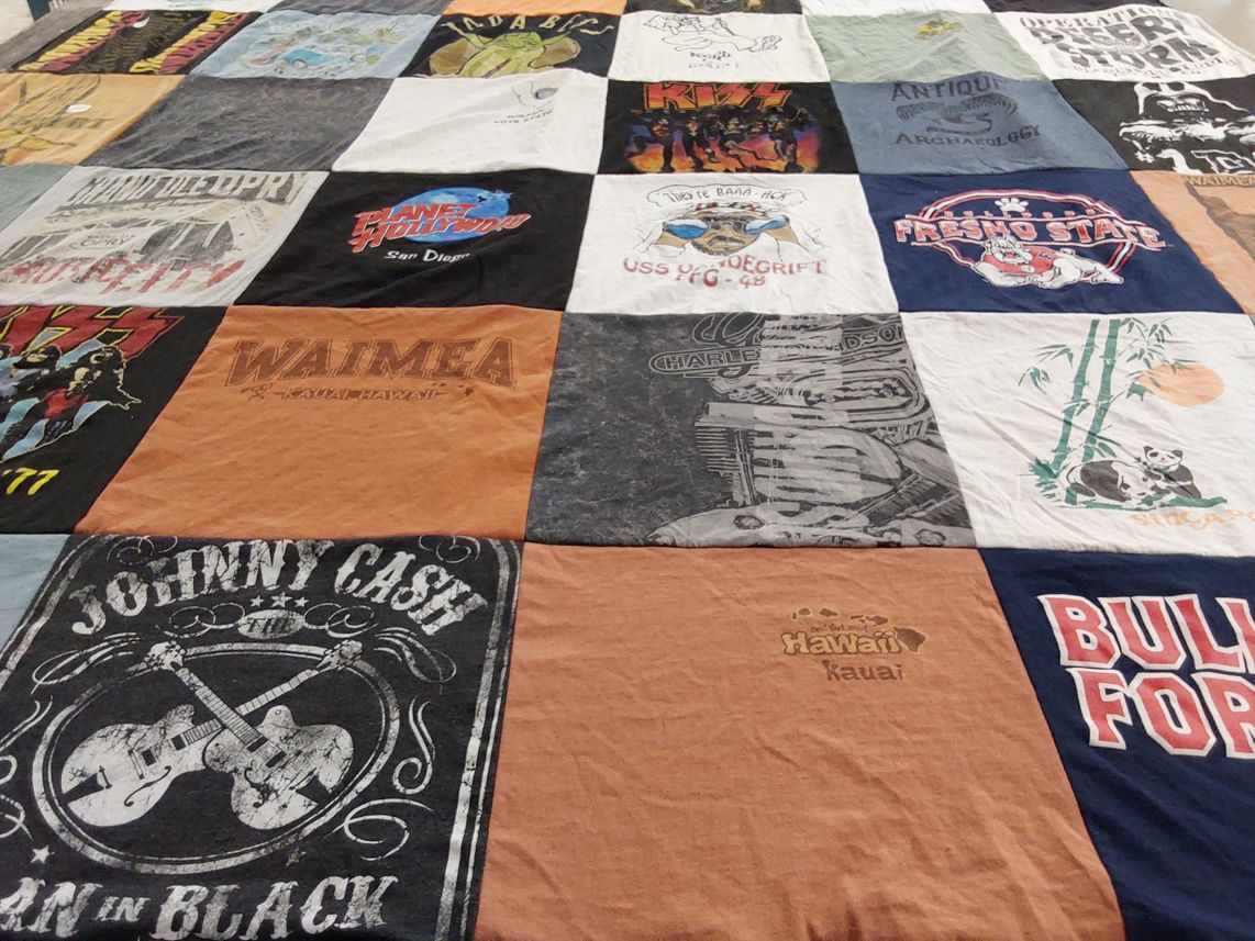 T-shirt quilt from fresno state university by Scott from CA