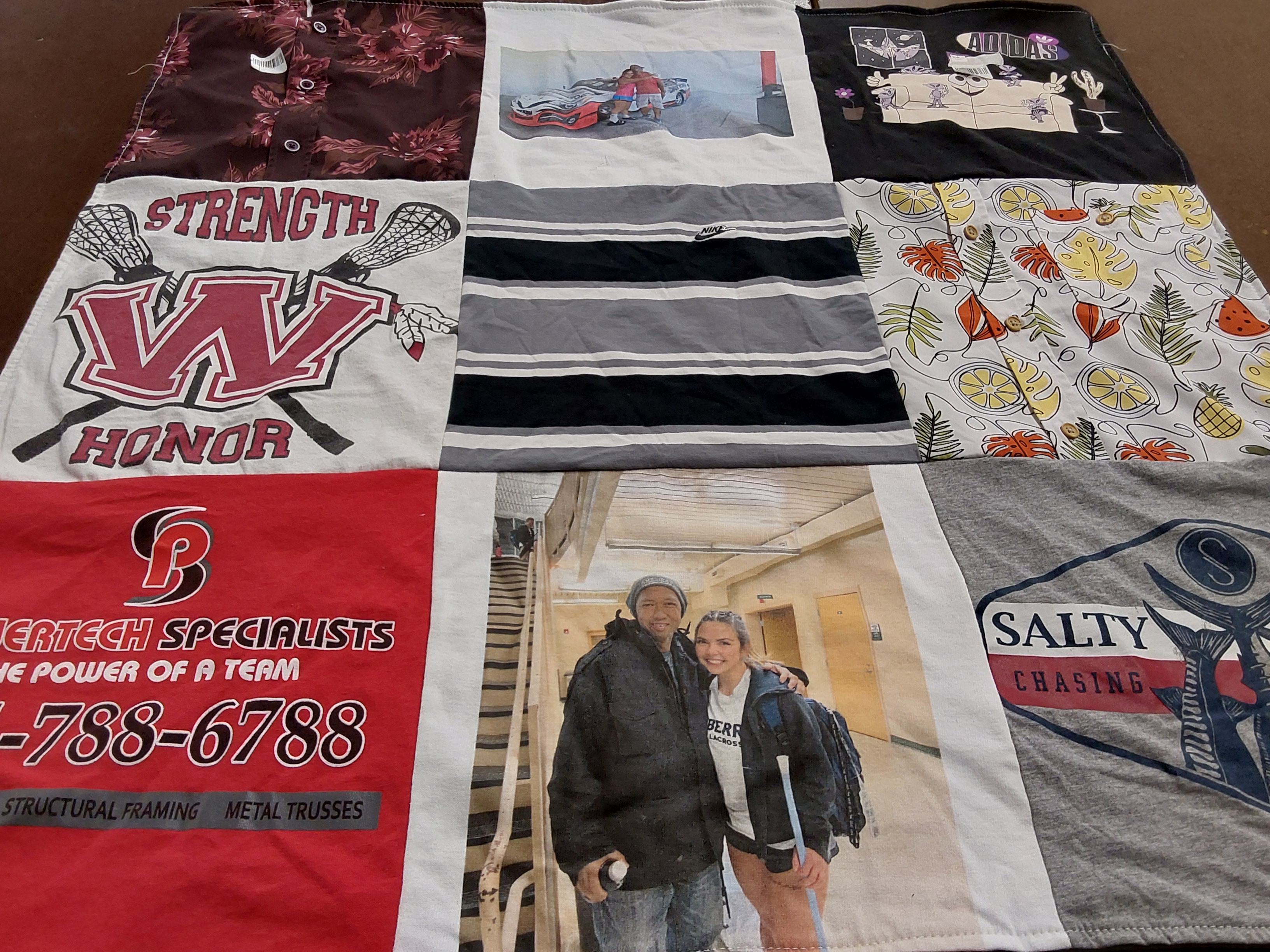 T-shirt quilt from waverly city school district by Destynie from GA