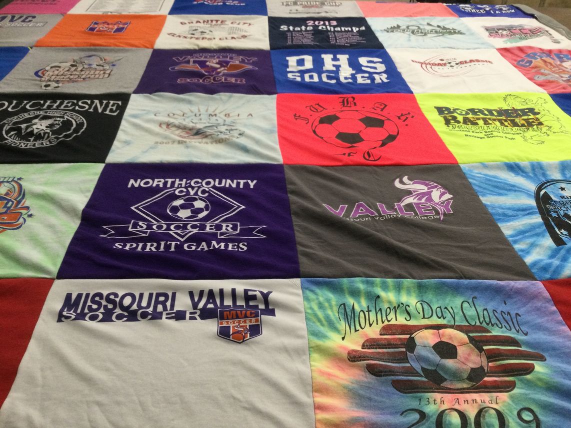 T-shirt quilt from missouri valley college by Kimberly from MO